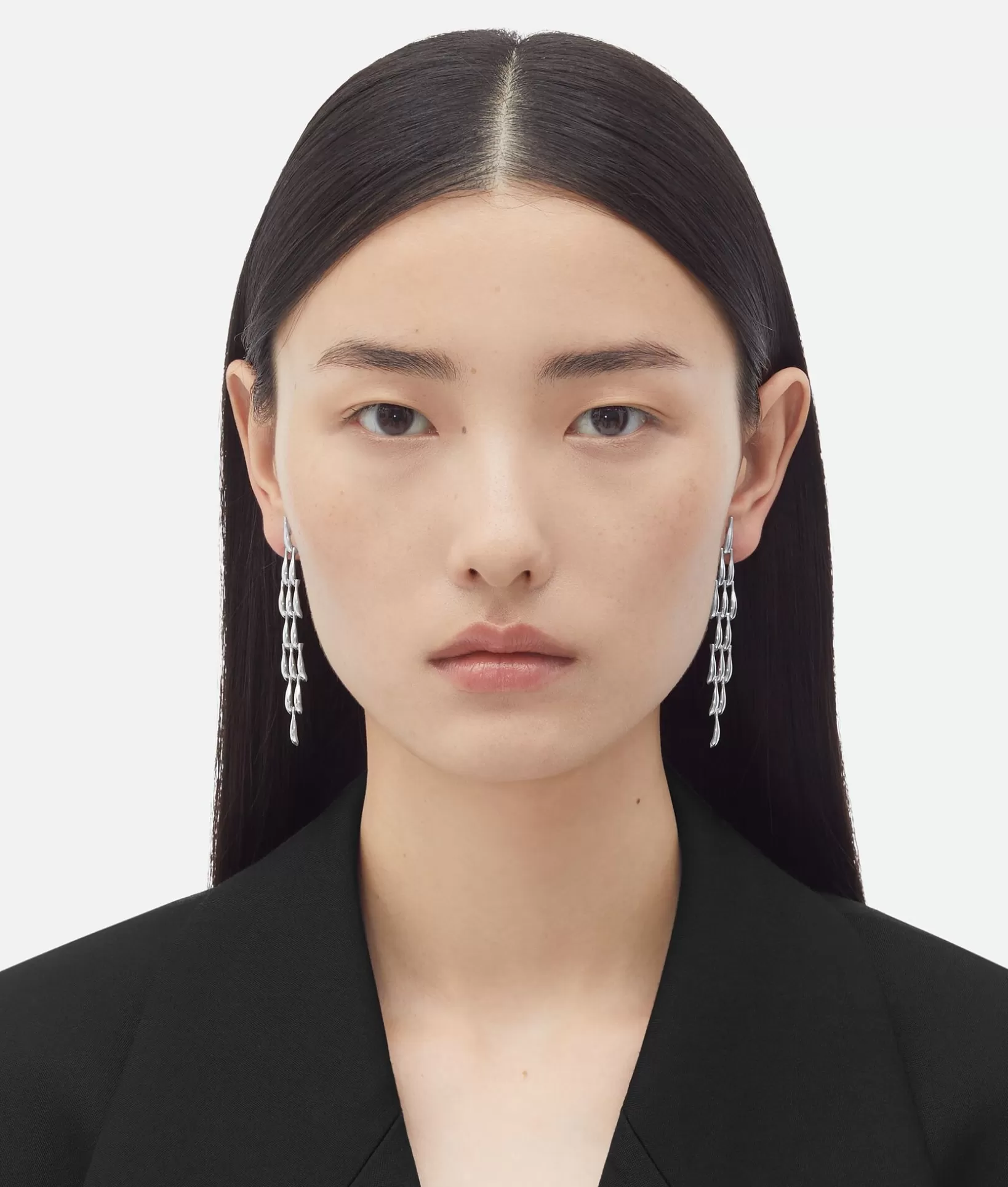 Earrings>Bottega Veneta Sardine Earrings Silver