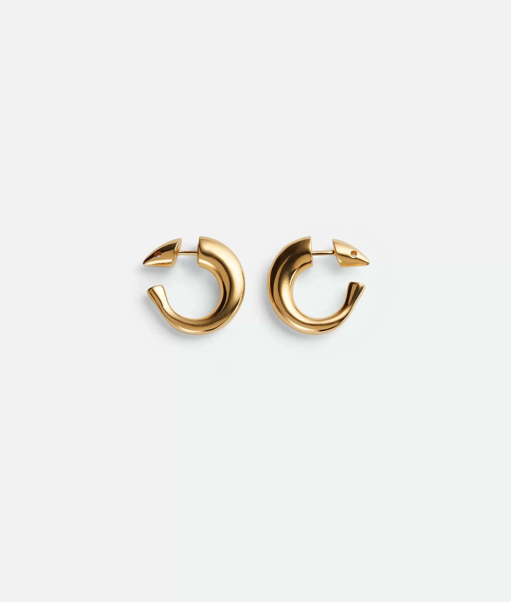 Earrings>Bottega Veneta Sardine Hoop Earrings Yellow gold