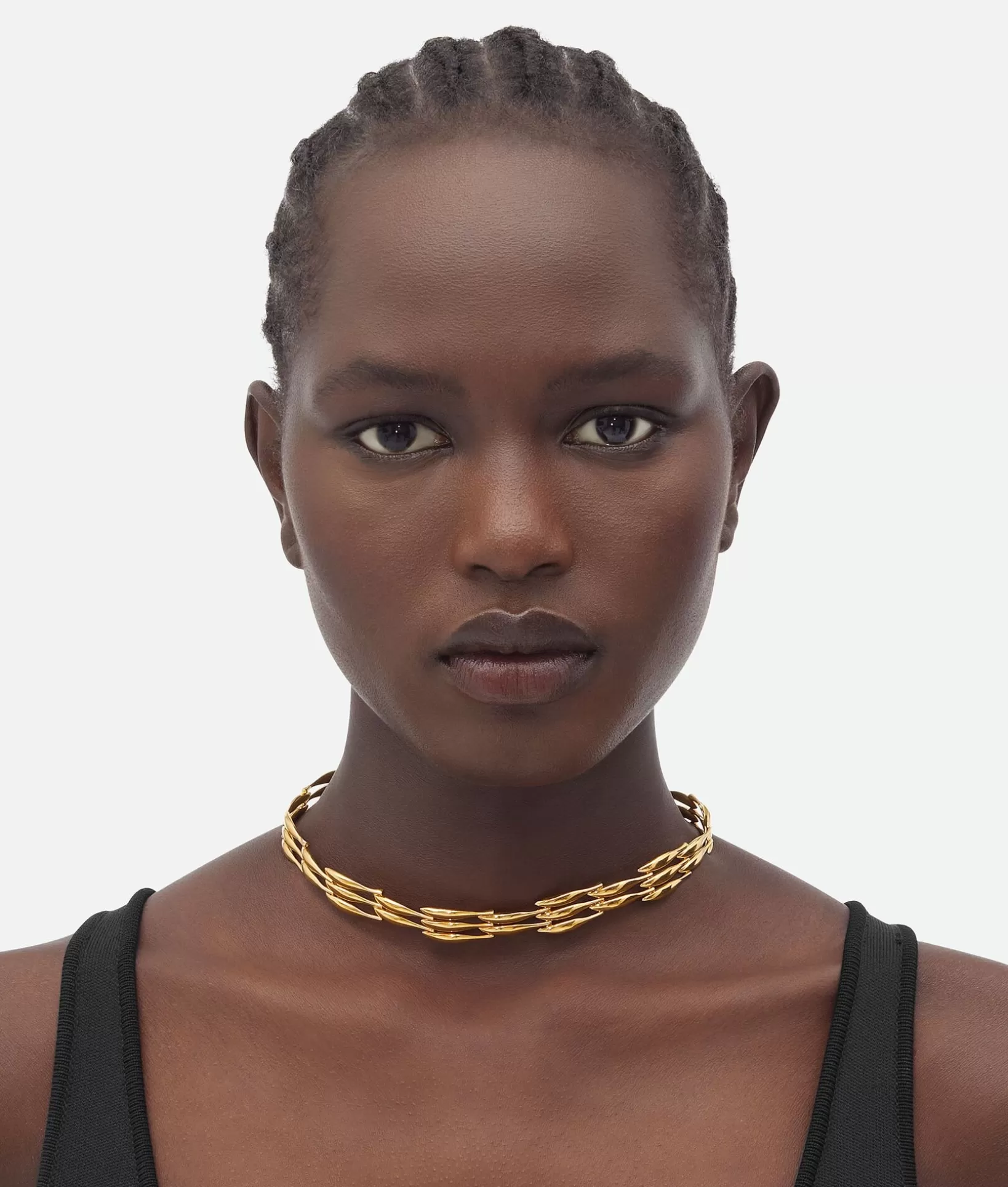 Necklaces>Bottega Veneta Sardine Necklace Yellow gold