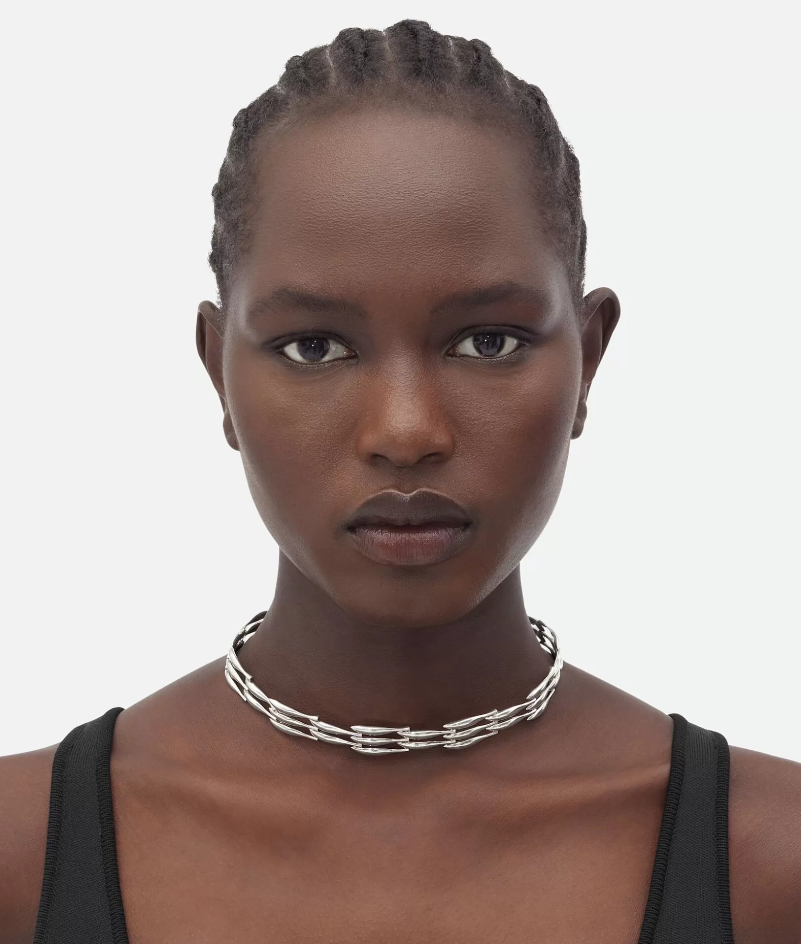 Necklaces>Bottega Veneta Sardine Necklace Silver