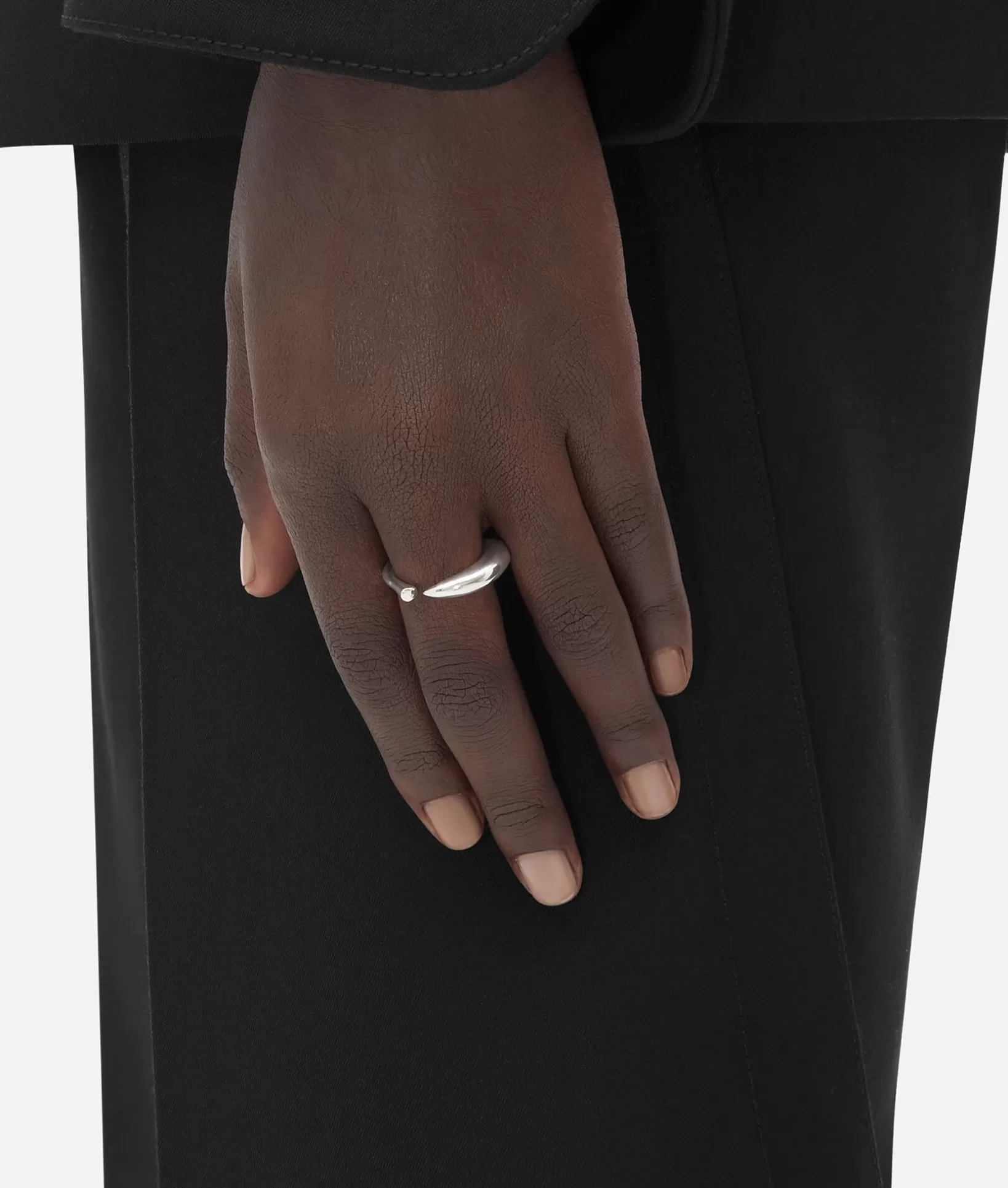 Rings>Bottega Veneta Sardine Ring Silver