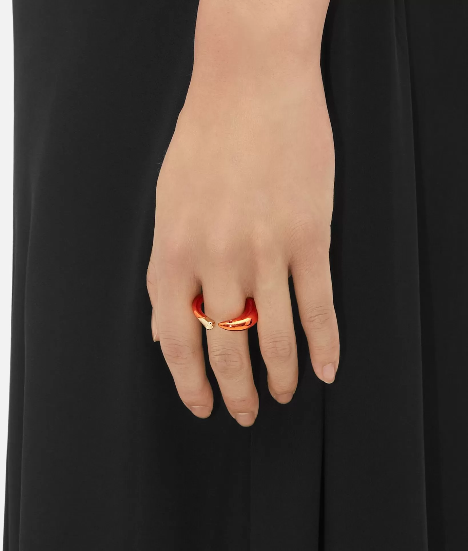 Rings>Bottega Veneta Sardine Ring Papaya