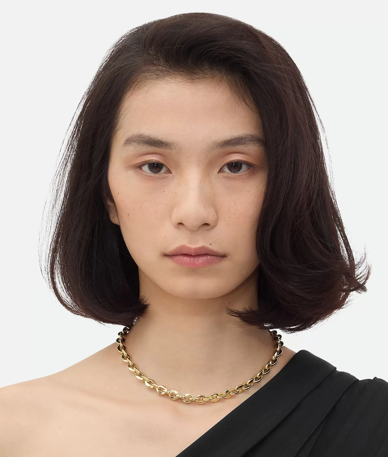 Necklaces>Bottega Veneta Shape Chain Necklace Yellow gold