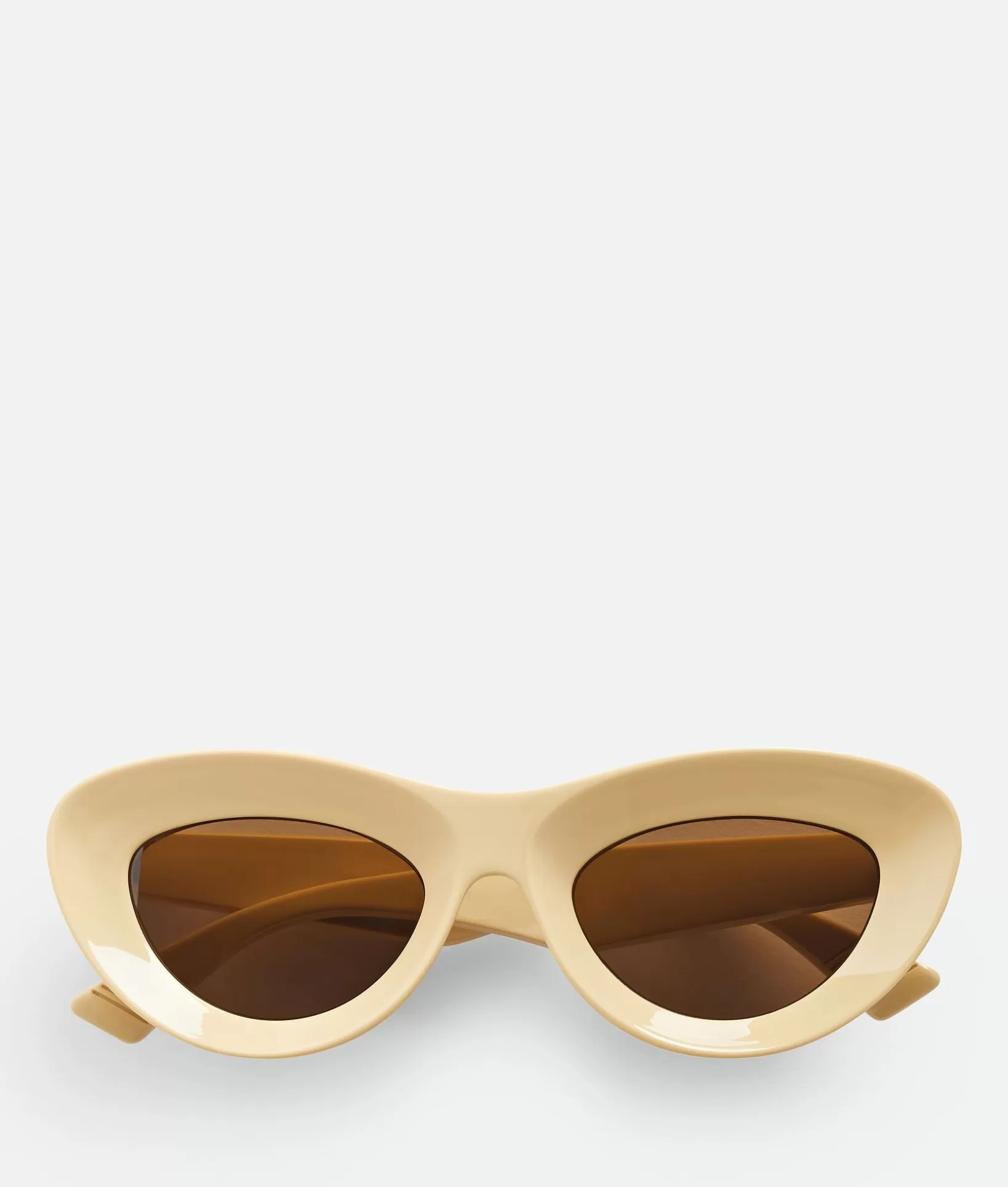 Sunglasses | Sunglasses>Bottega Veneta Sharp Cat Eye Sunglasses Yellow/brown