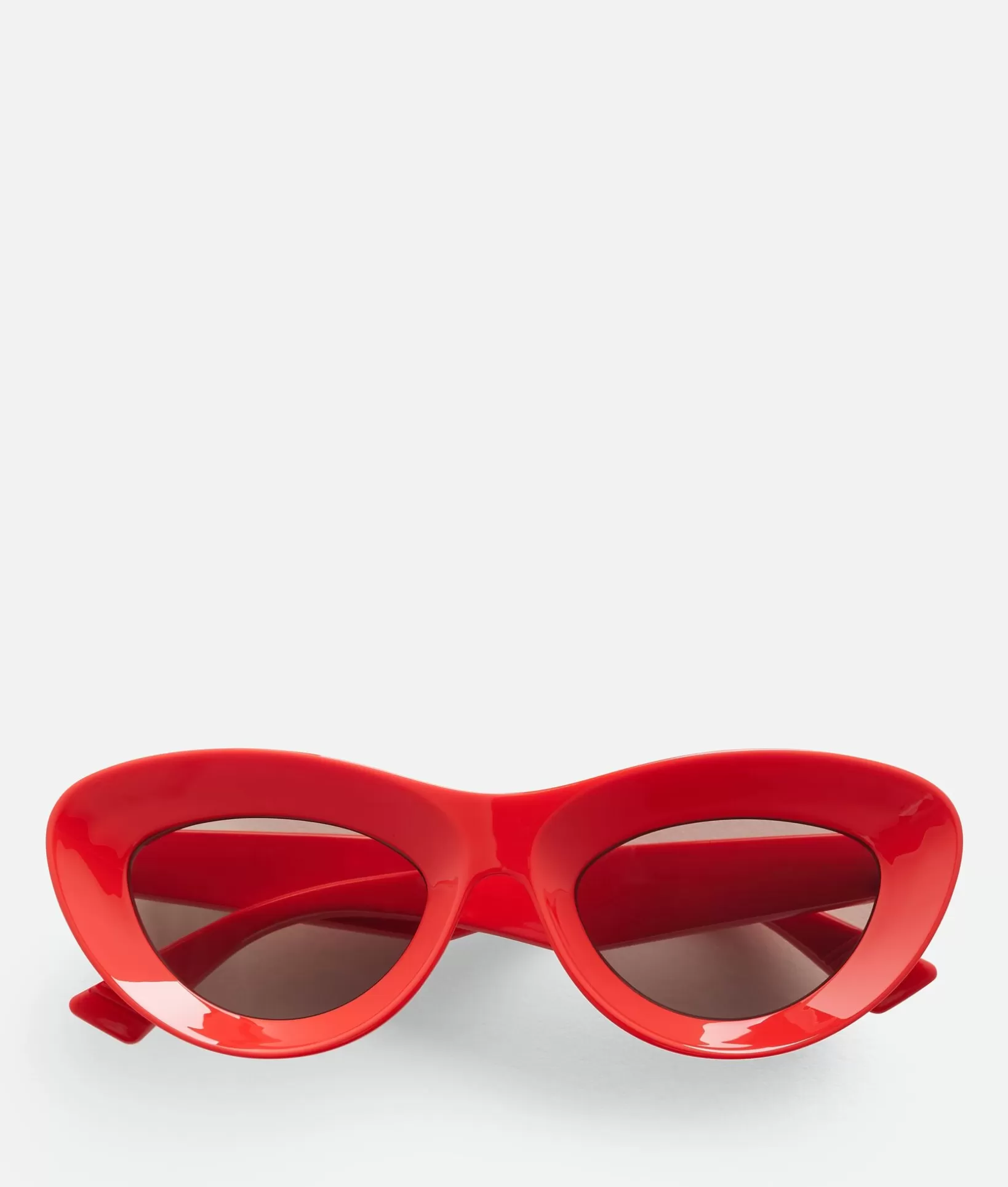 Sunglasses | Sunglasses>Bottega Veneta Sharp Cat Eye Sunglasses Red/grey