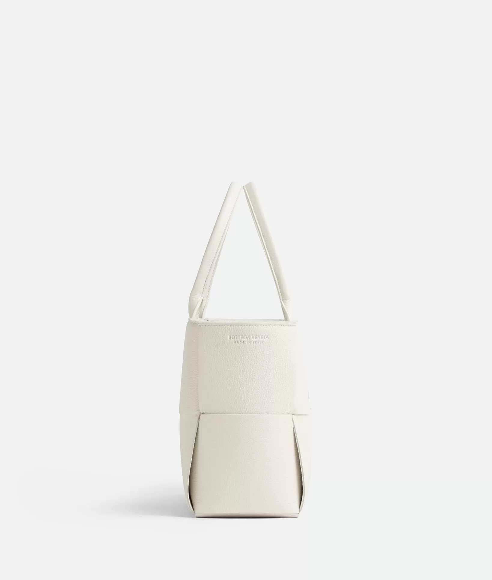 Shopper>Bottega Veneta Small Arco Tote Bag White