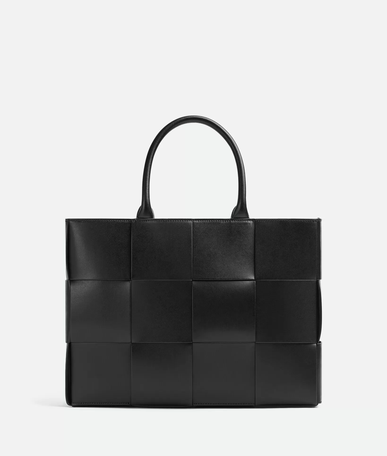 Shopper>Bottega Veneta Small Arco Tote Bag With Strap Black