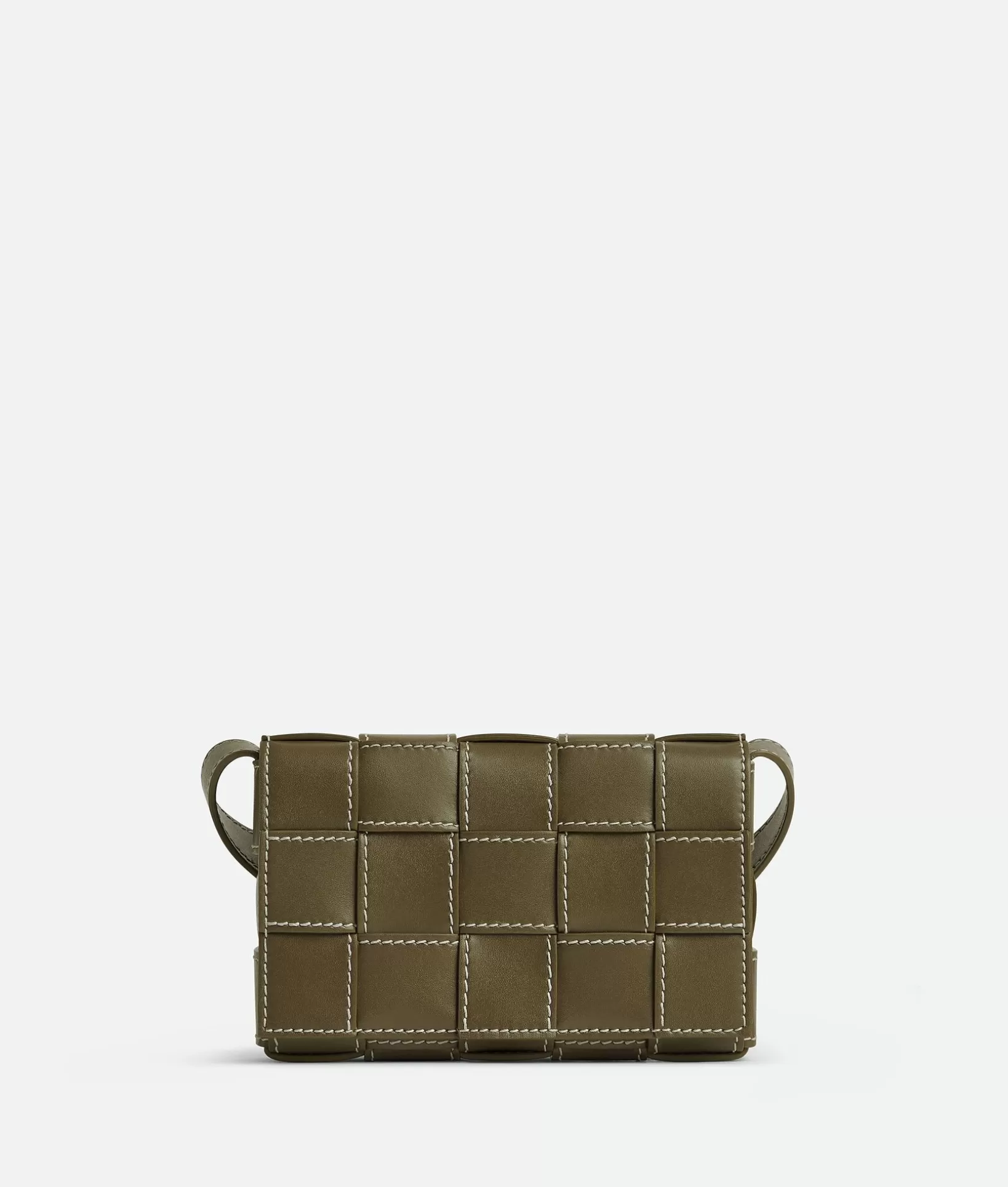 Crossbody>Bottega Veneta Small Cassette Mud / Natural