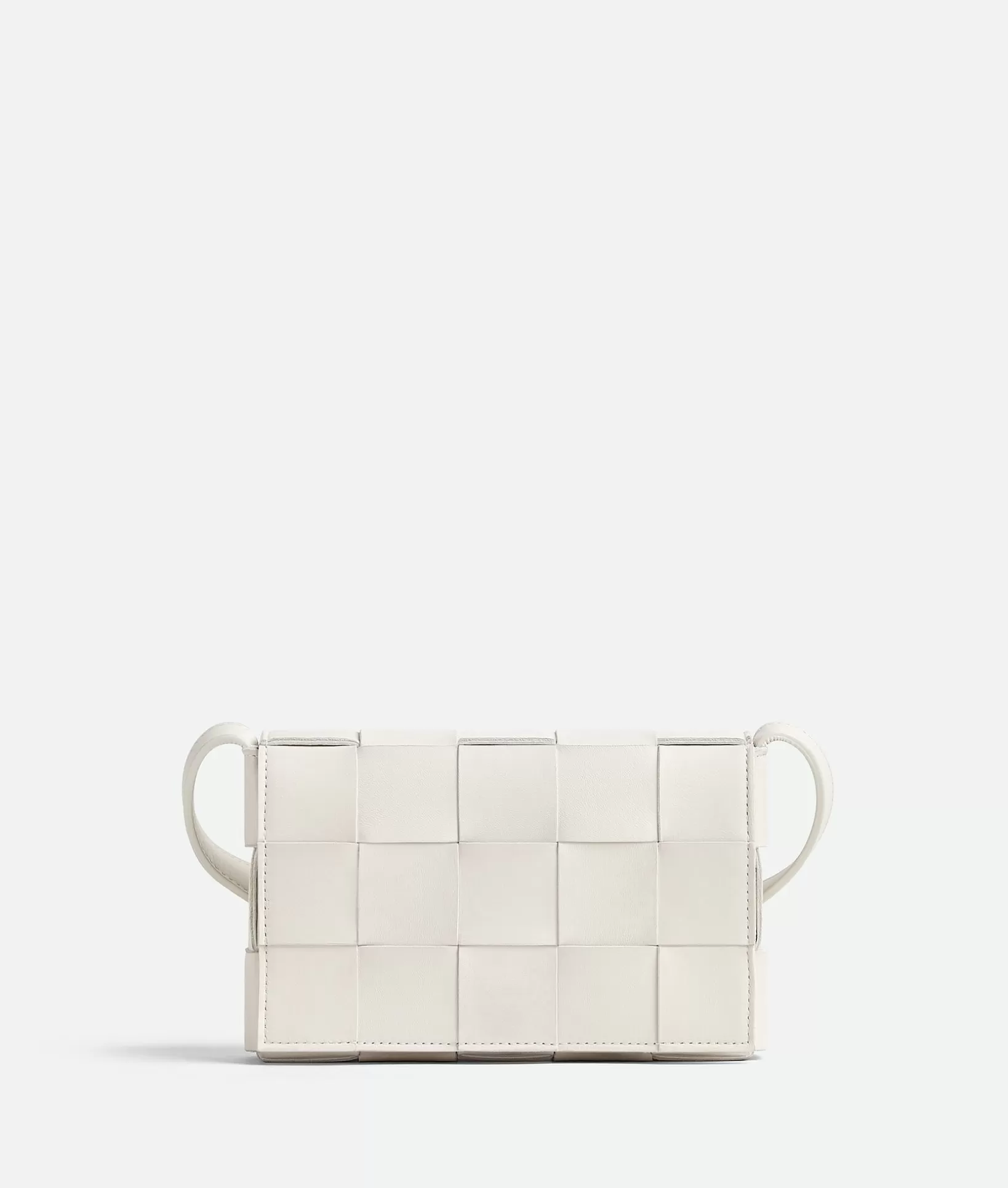 Crossbody>Bottega Veneta Small Cassette White