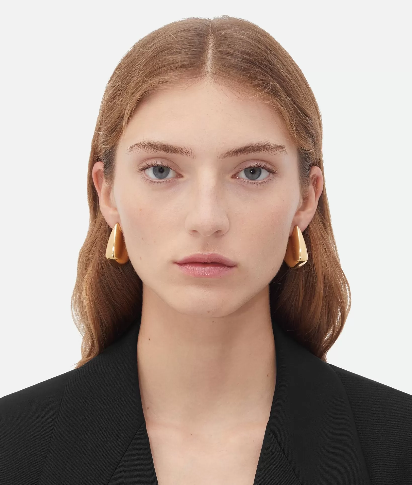 Earrings>Bottega Veneta Small Fin Earrings Yellow gold