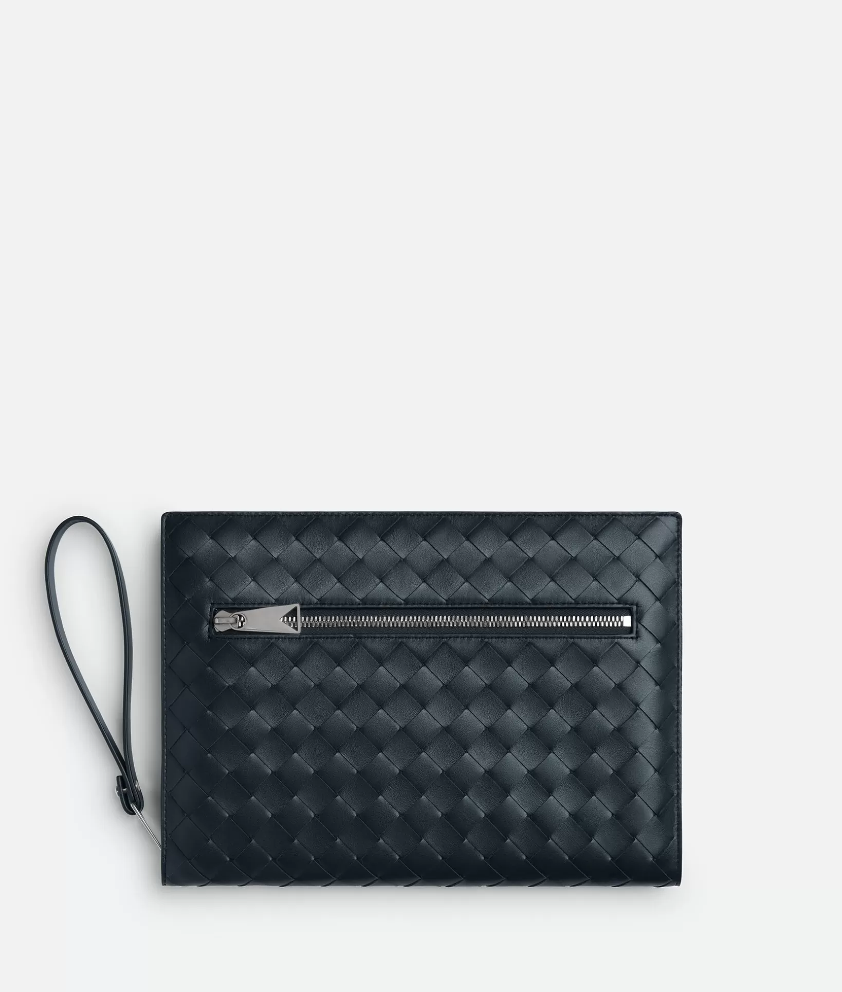 Document Case>Bottega Veneta Small Intrecciato Document Case With Wristlet Shadow