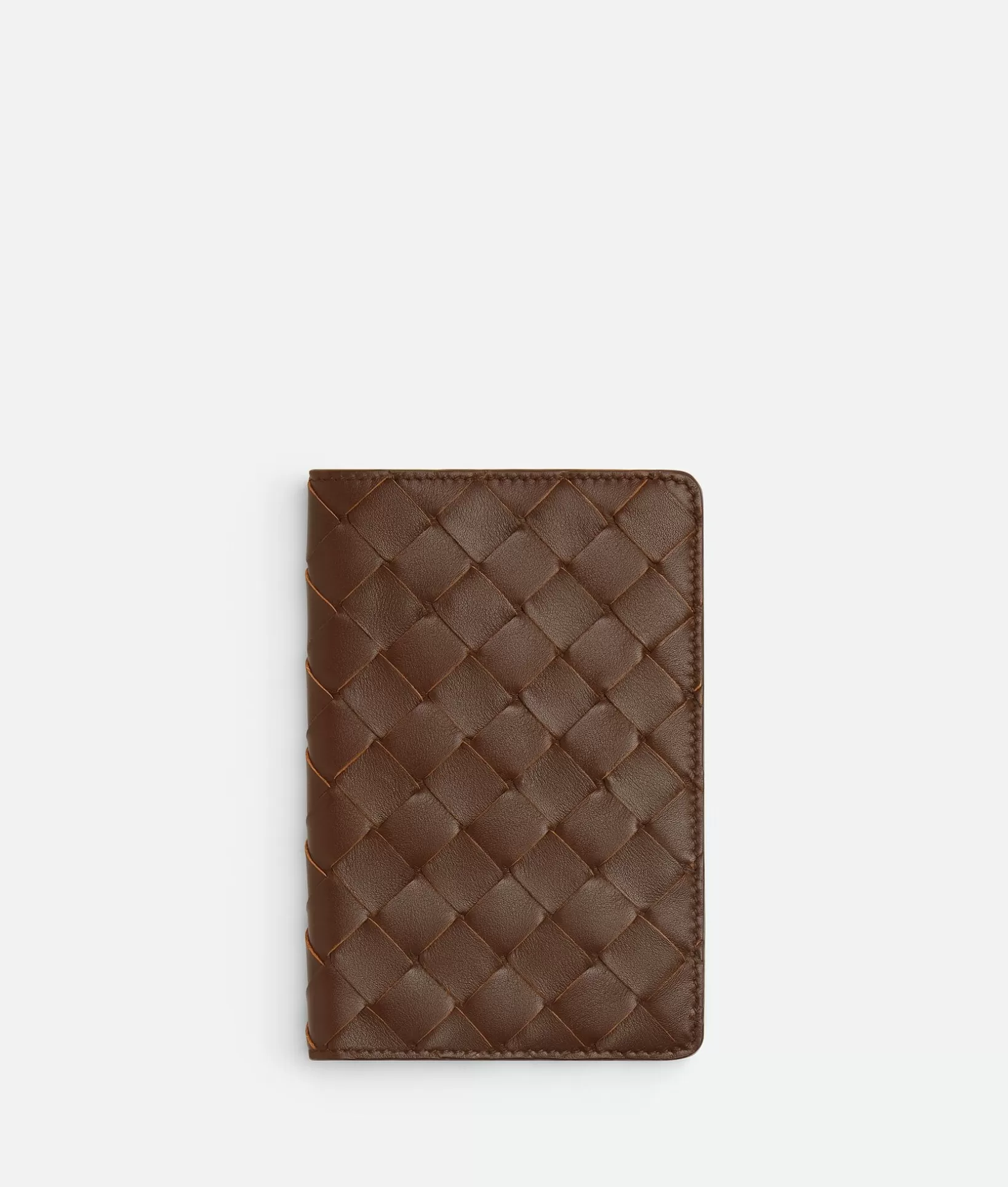 Pouches>Bottega Veneta Small Intrecciato Notebook Cover Brownie