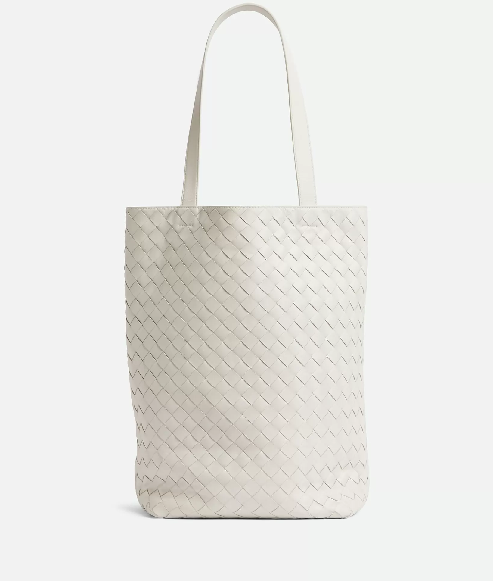 Shopper>Bottega Veneta Small Intrecciato Tote Bag White