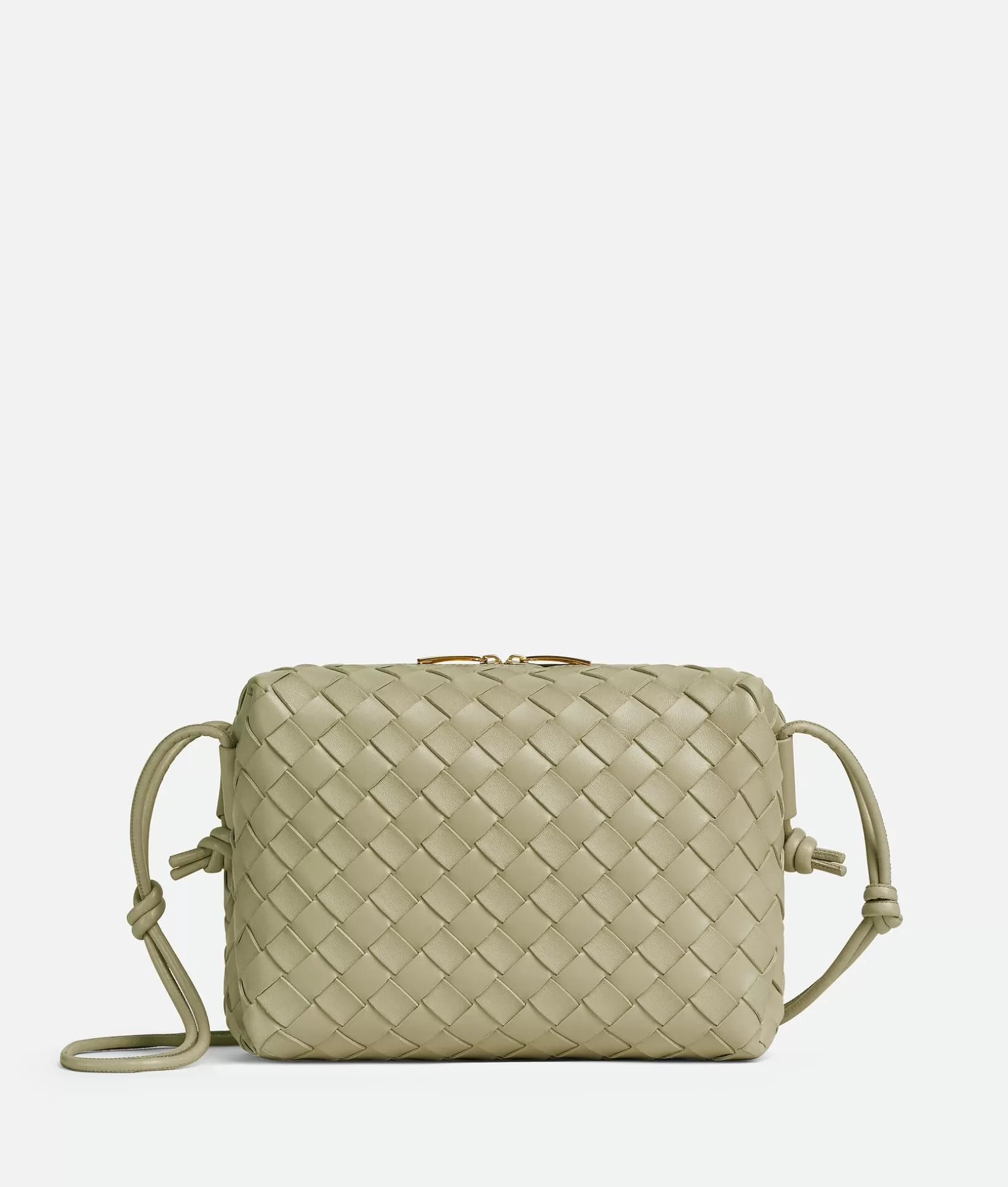 Crossbody>Bottega Veneta Small Loop Camera Bag Travertine