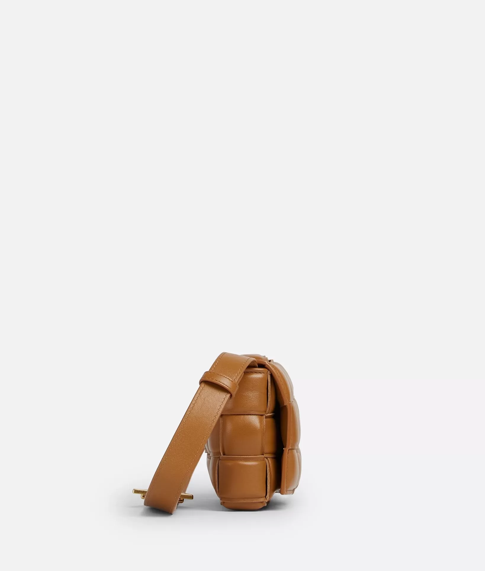 Crossbody>Bottega Veneta Small Padded Cassette Camel