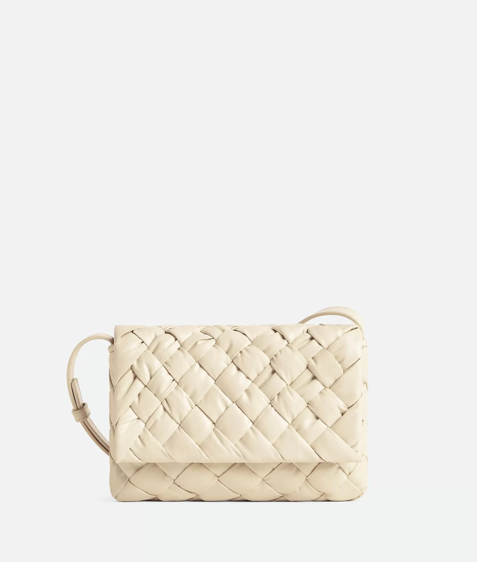 Crossbody>Bottega Veneta Small Rumple Messenger Sea salt