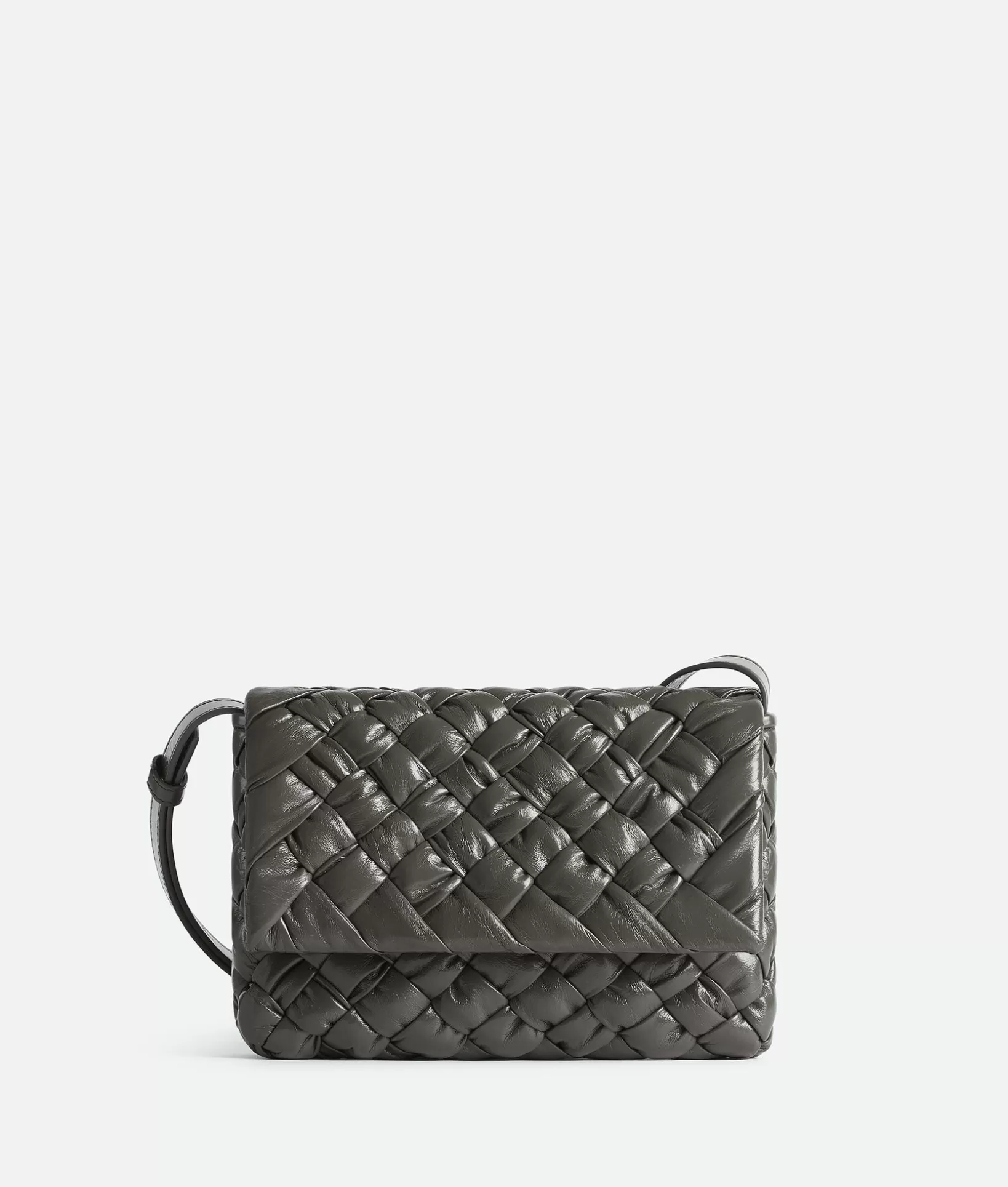 Crossbody>Bottega Veneta Small Rumple Messenger Light graphite