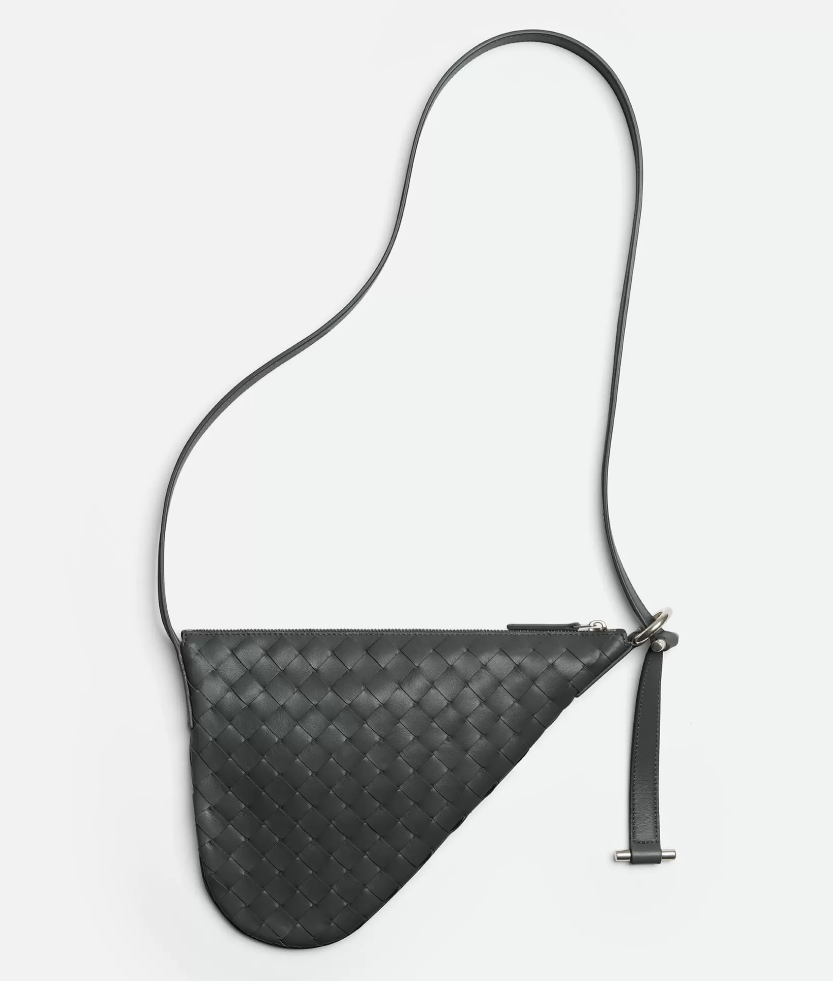 Crossbody>Bottega Veneta Small Virgule Ardoise