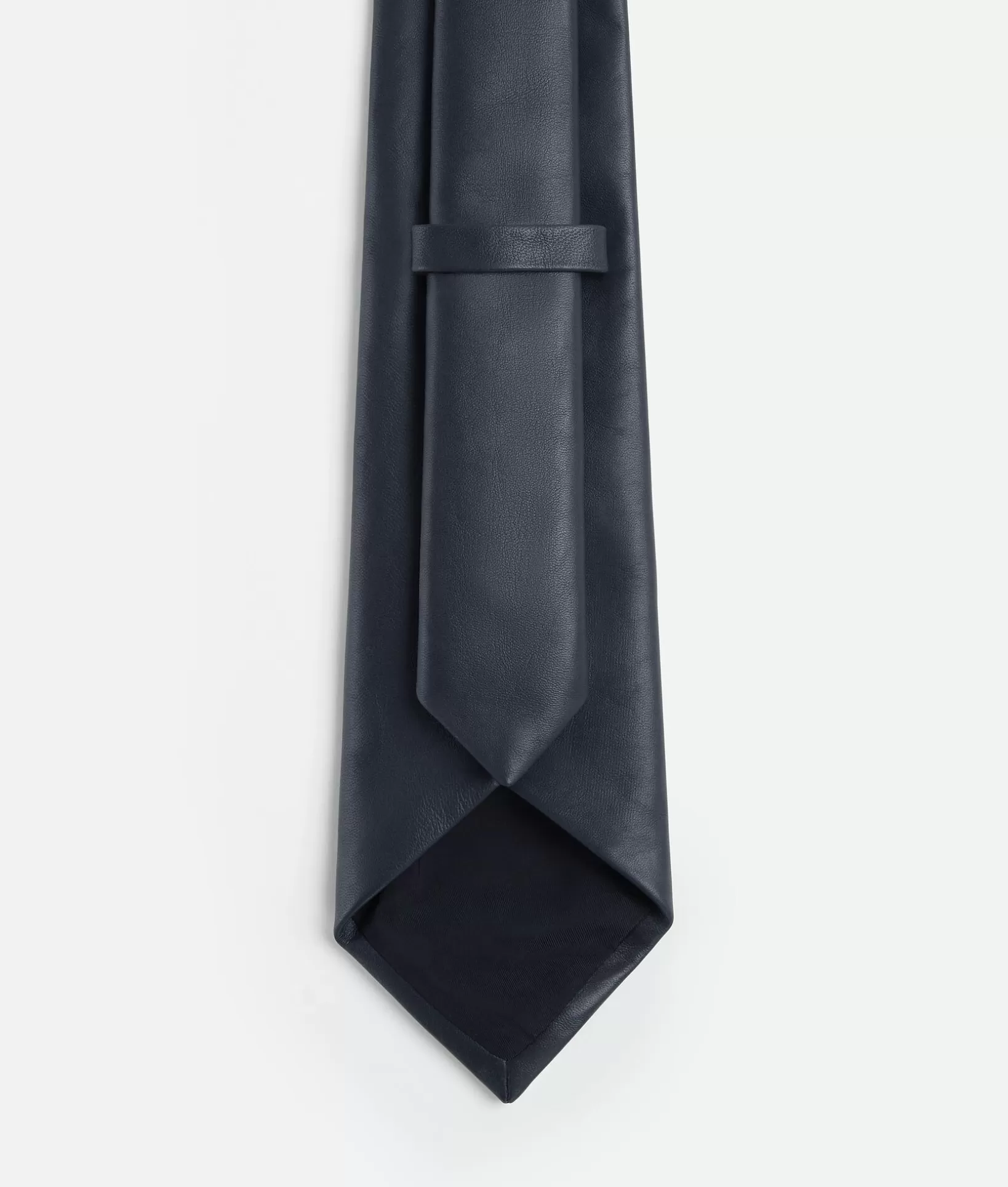 Scarves And Ties>Bottega Veneta Smooth Leather Tie Shadow