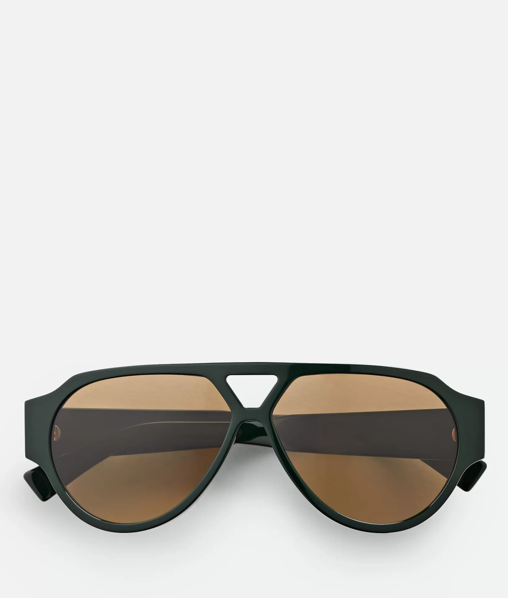 Sunglasses | Sunglasses>Bottega Veneta Soft Aviator Sunglasses Green/brown