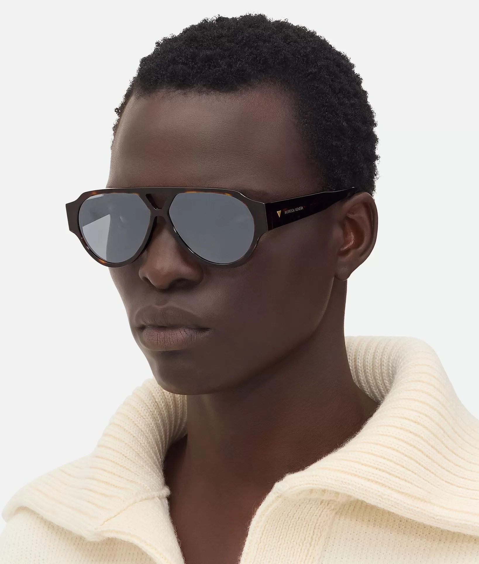 Sunglasses | Sunglasses>Bottega Veneta Soft Aviator Sunglasses Havana/grey