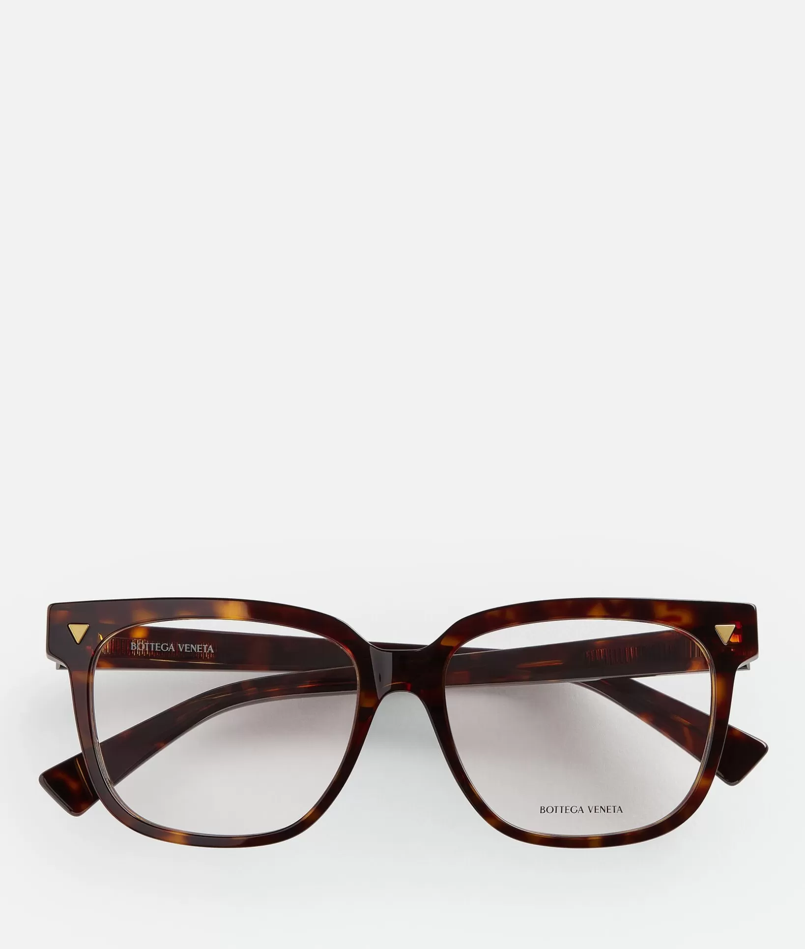 Opticals | Opticals>Bottega Veneta Soft Recycled Acetate Square Eyeglasses Havana/transparent