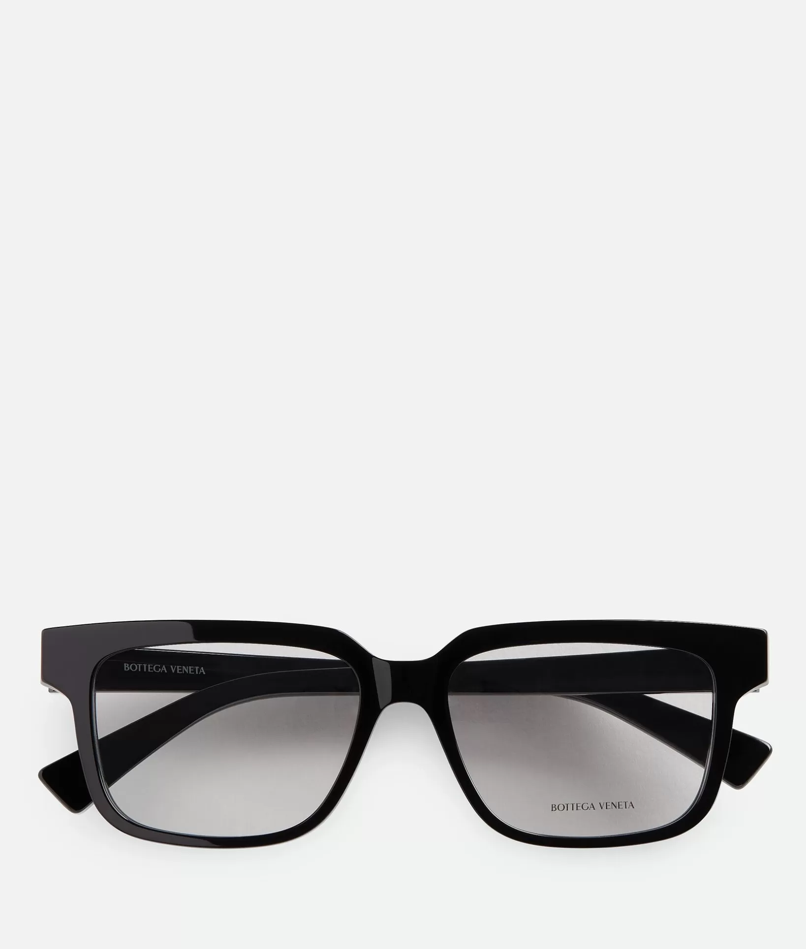 Opticals | Opticals>Bottega Veneta Soft Recycled Acetate Square Eyeglasses Black/transparent