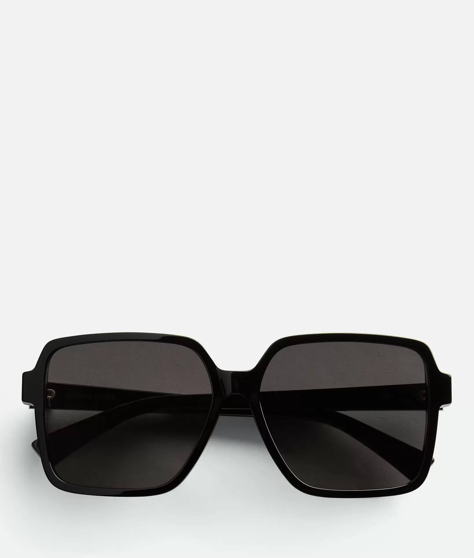 Sunglasses>Bottega Veneta Soft Square Sunglasses Black/grey