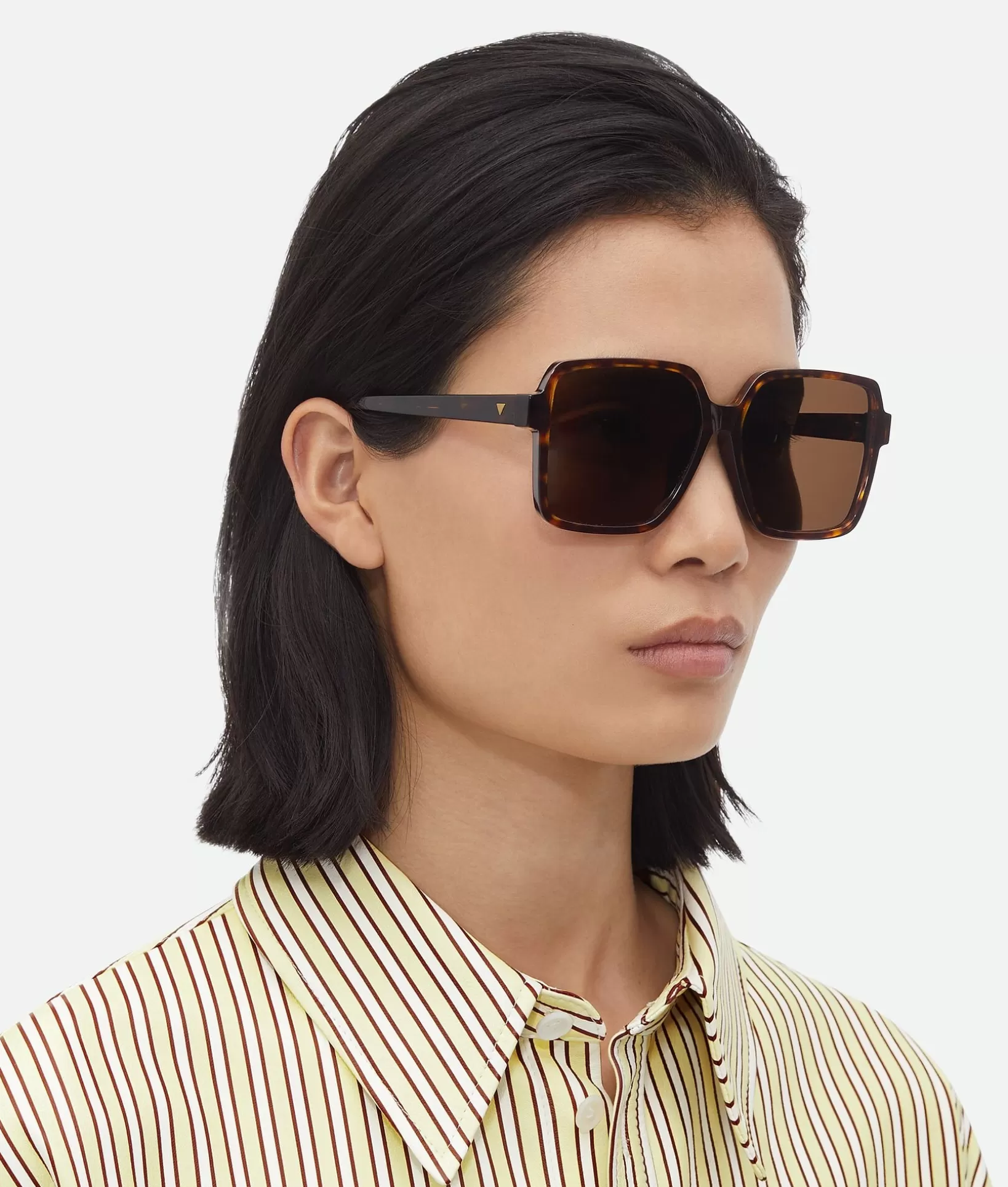 Sunglasses | Sunglasses>Bottega Veneta Soft Square Sunglasses Havana/brown