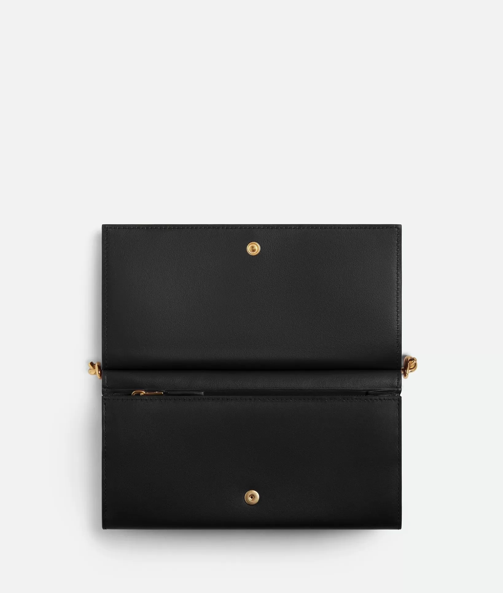 Long Wallets>Bottega Veneta Solstice Large Flap Wallet Black