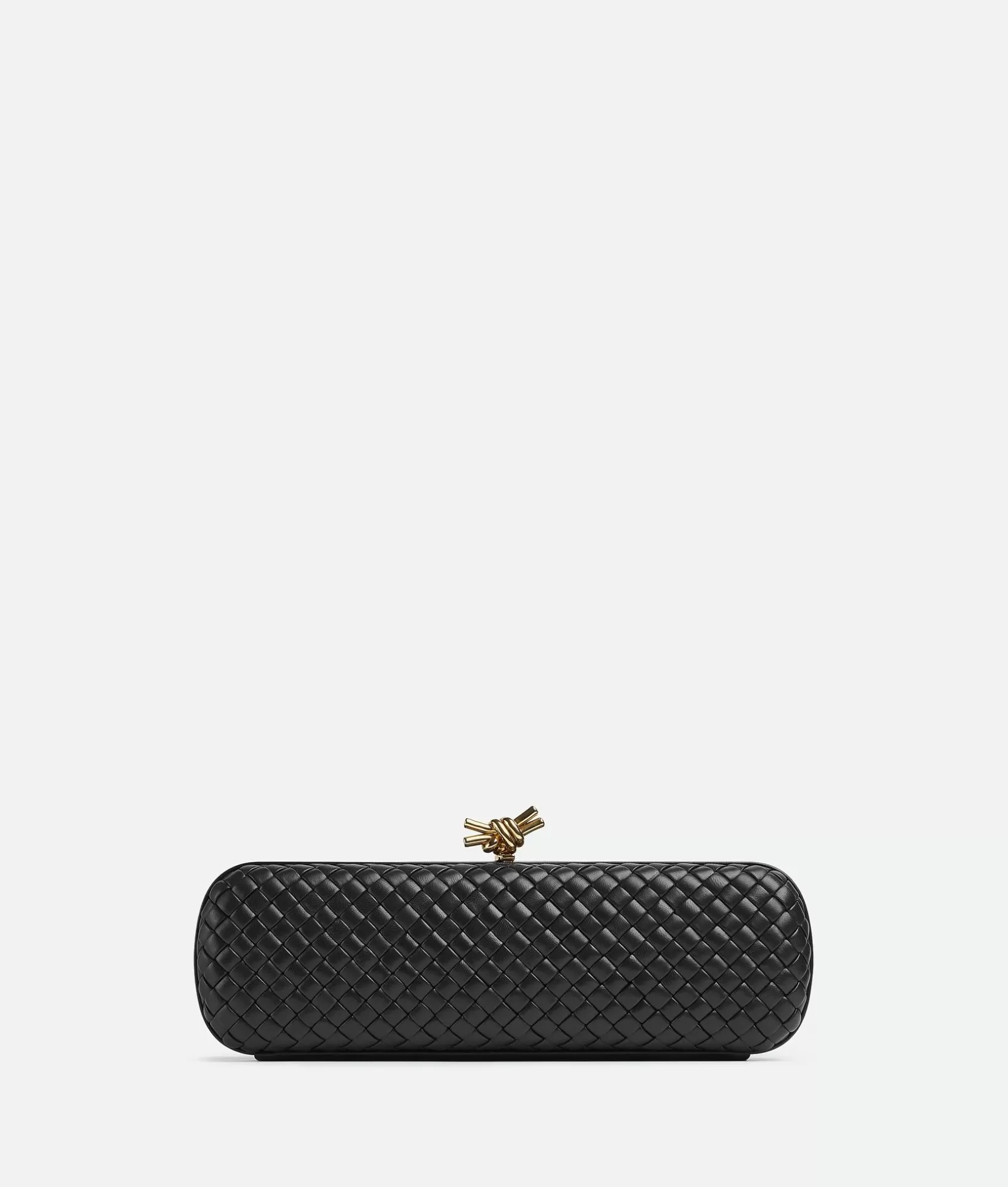 Clutch>Bottega Veneta Stretch Box Knot Black