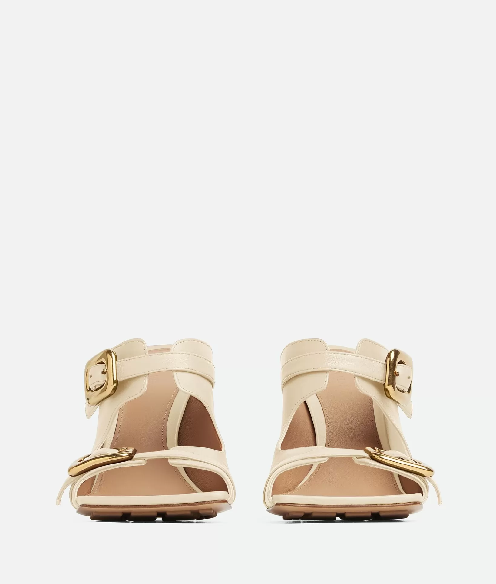 Sandals>Bottega Veneta Stretch Buckle Mule Sandal Sea salt