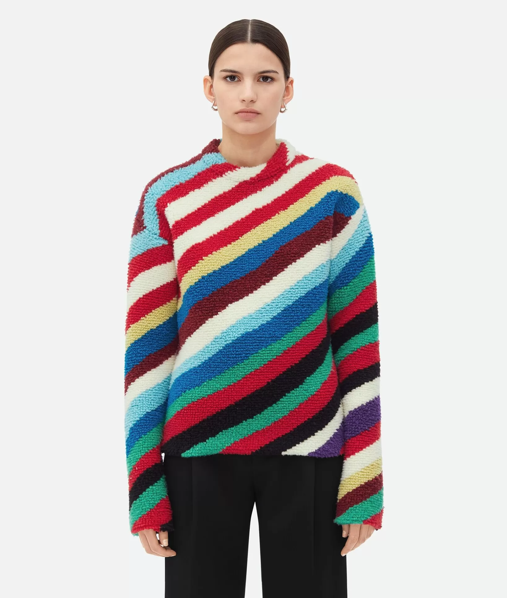 Knitwear>Bottega Veneta Striped Wool Jumper Multicolor