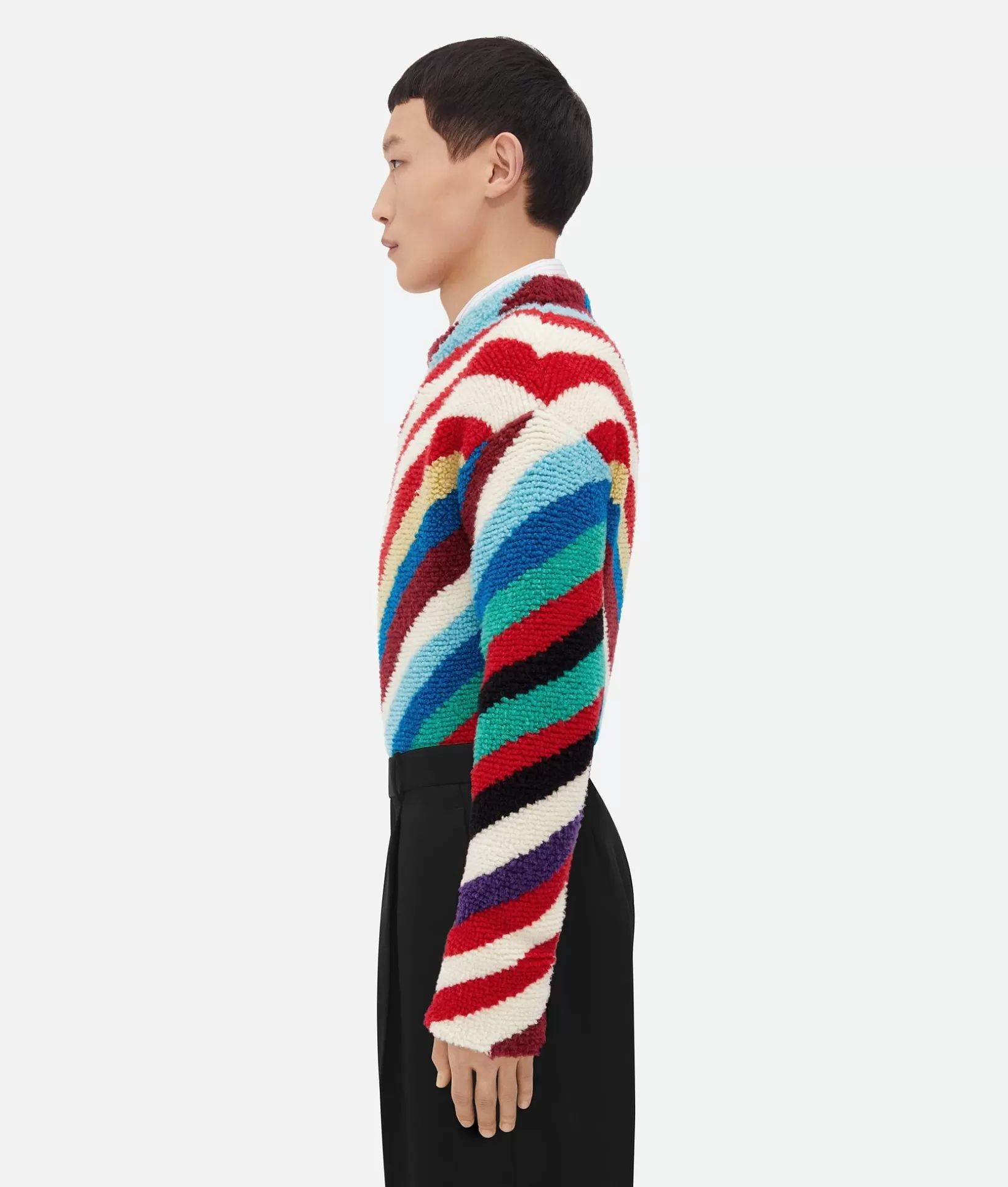 Knitwear>Bottega Veneta Striped Wool Jumper Multicolor