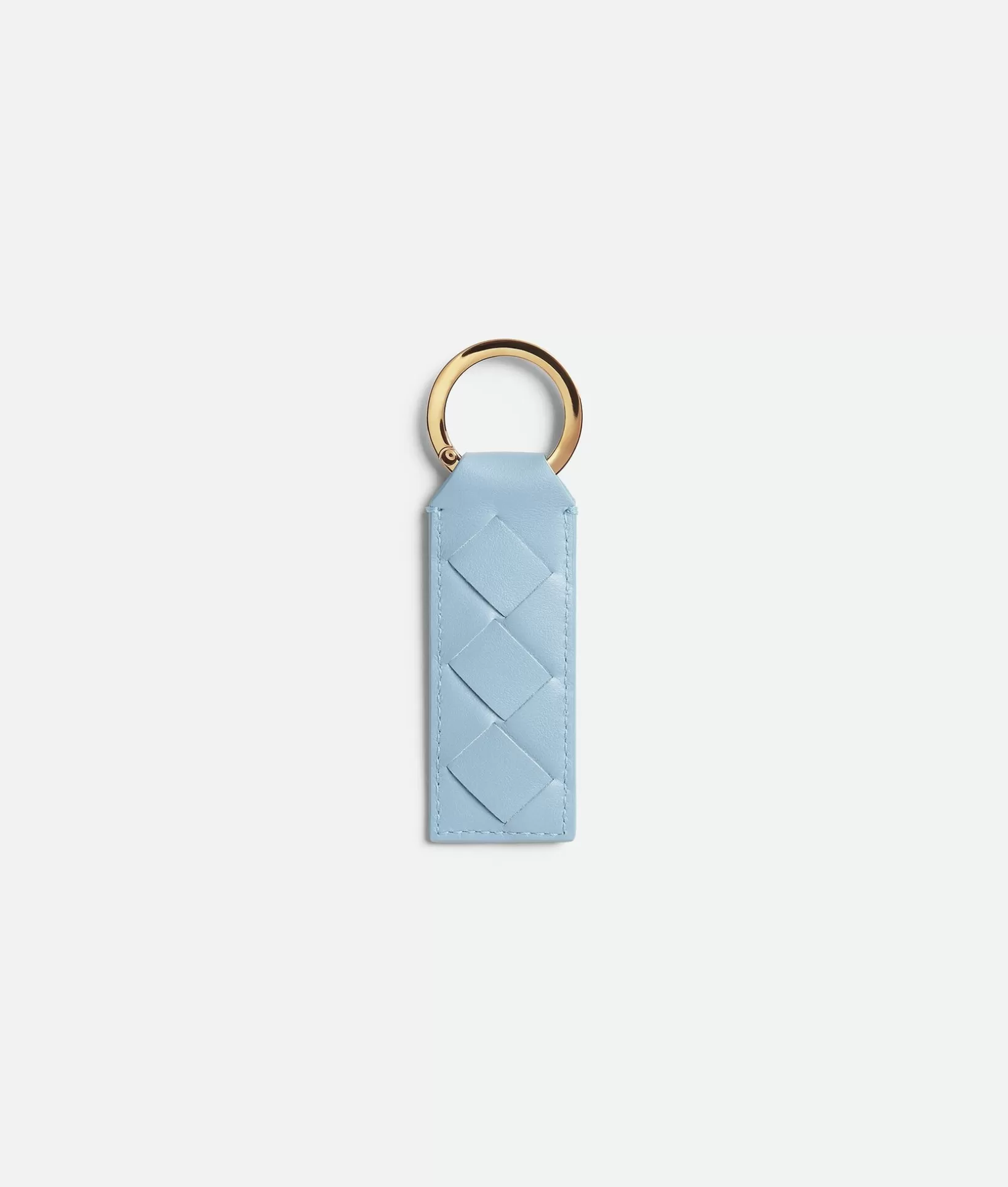 Key Rings>Bottega Veneta Tab Key Ring Ice