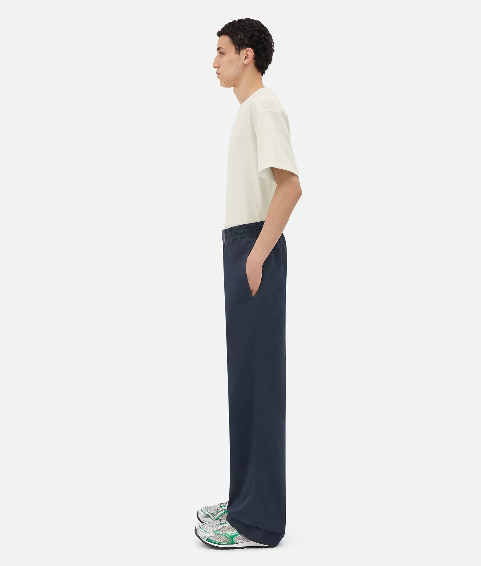 Trousers And Shorts>Bottega Veneta Tech Nylon Pants Dark navy