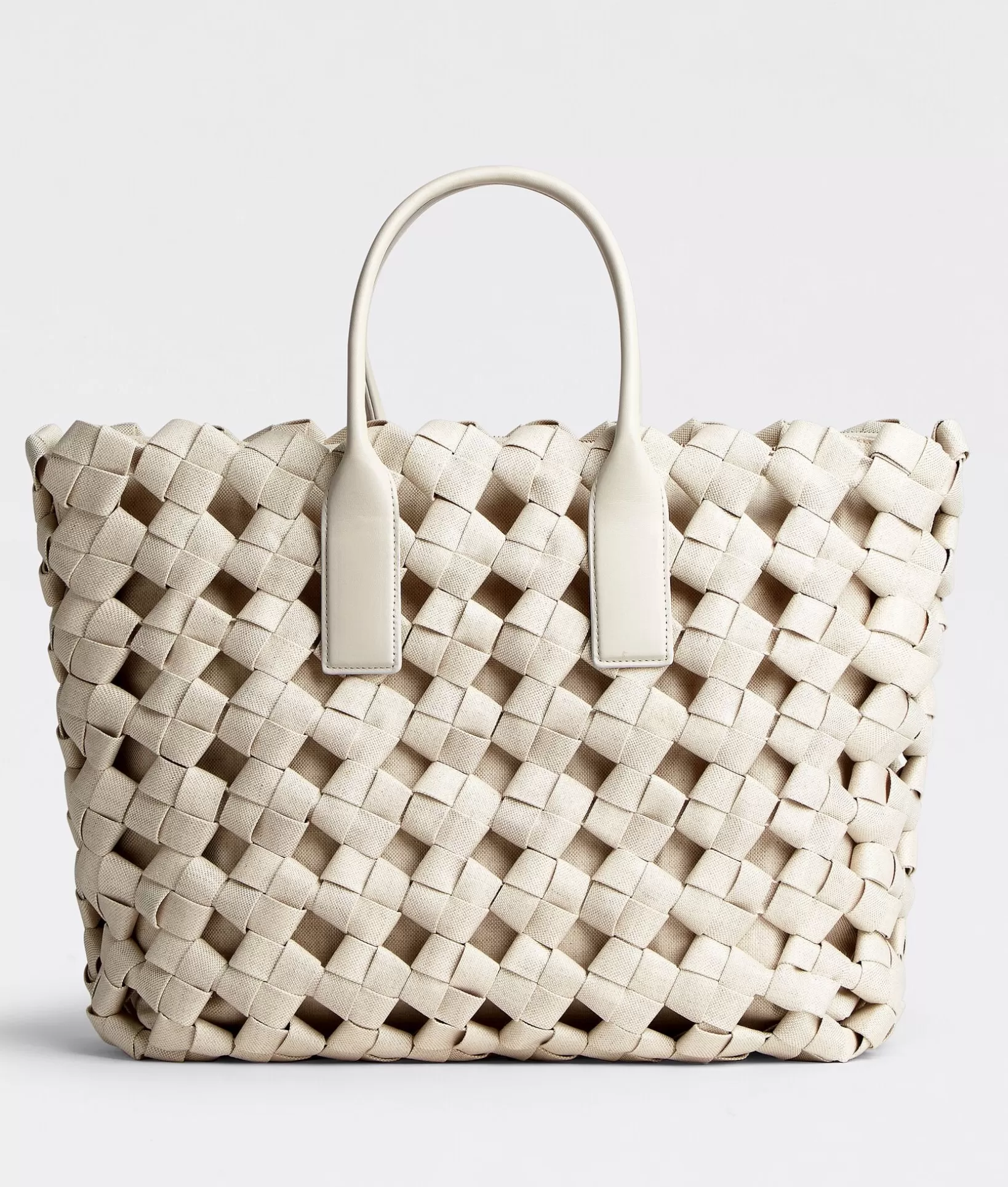 Bottega Series>Bottega Veneta Tote Bag Natural/plaster