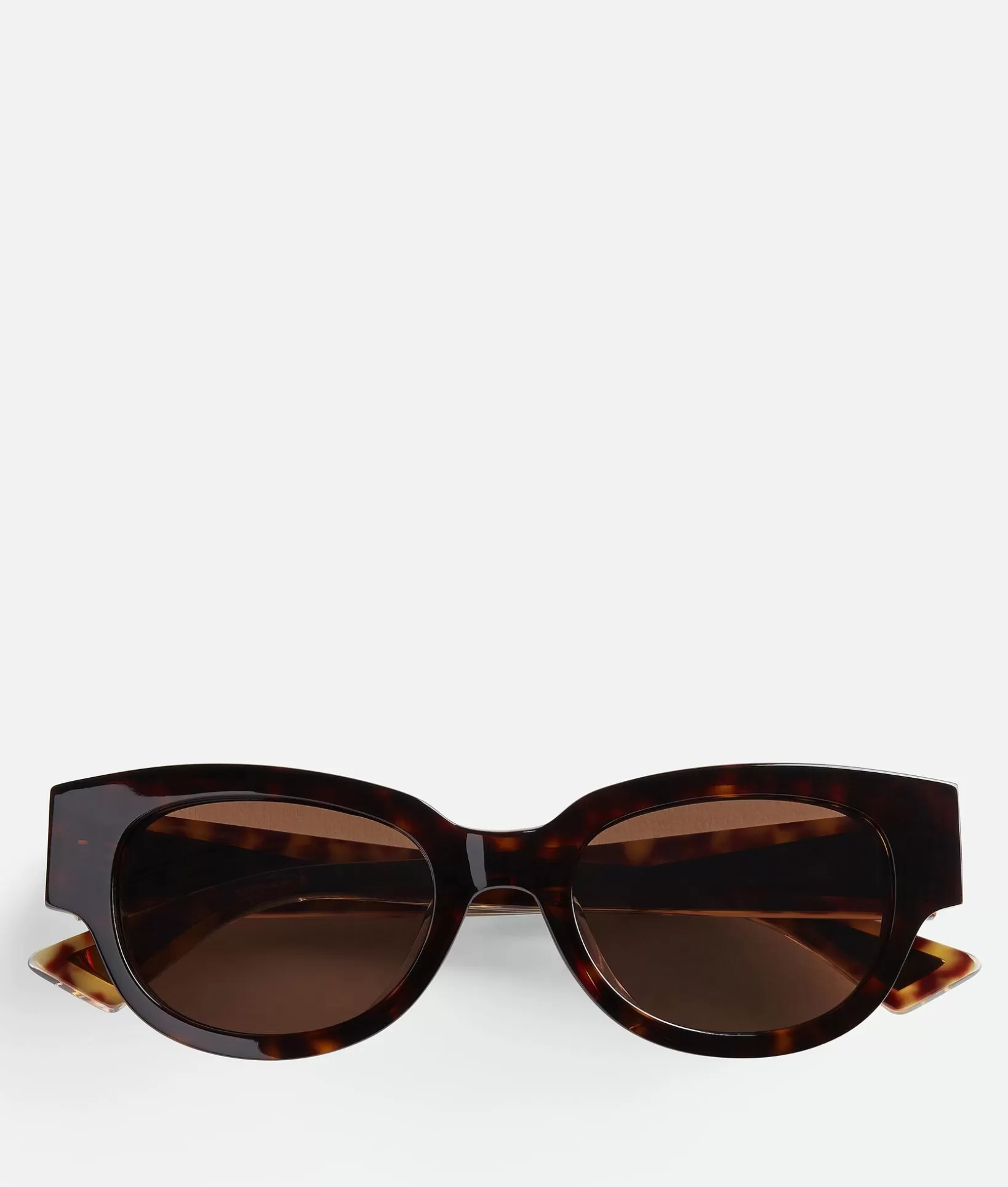 Sunglasses | Sunglasses>Bottega Veneta Tri-Fold Square Sunglasses Havana/brown