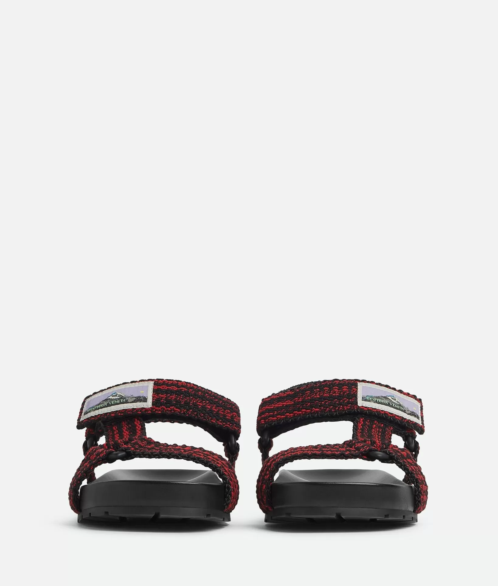 Sandals | Slippers>Bottega Veneta Trip Sandal Black/carmine