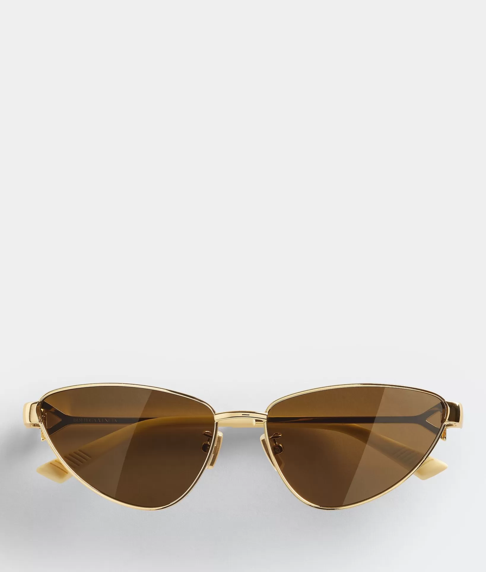 Sunglasses | Sunglasses>Bottega Veneta Turn Cat-Eye Sunglasses Gold / Brown