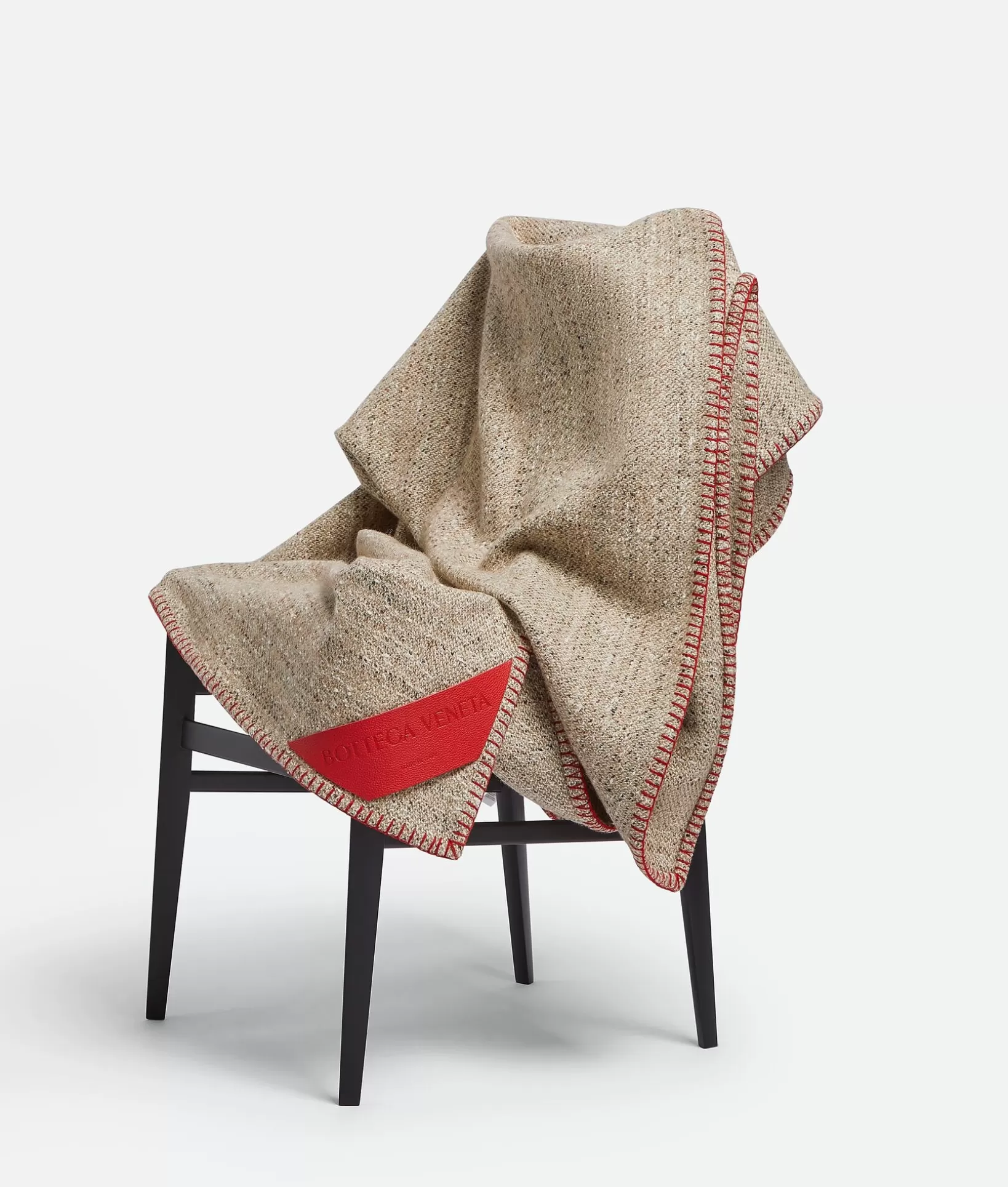 Blankets>Bottega Veneta Tweed Blanket Brown