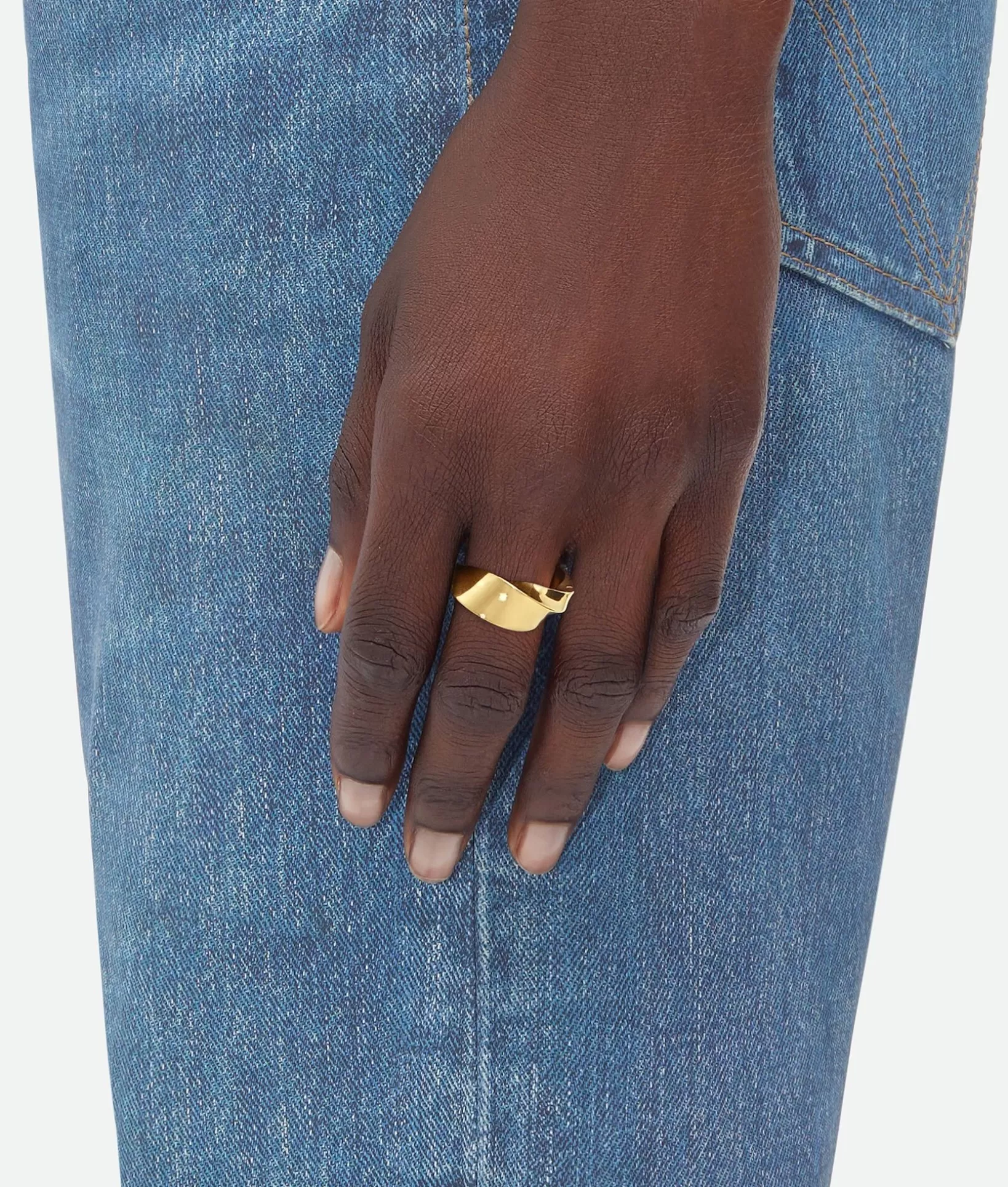 Rings>Bottega Veneta Twist Ring Yellow gold