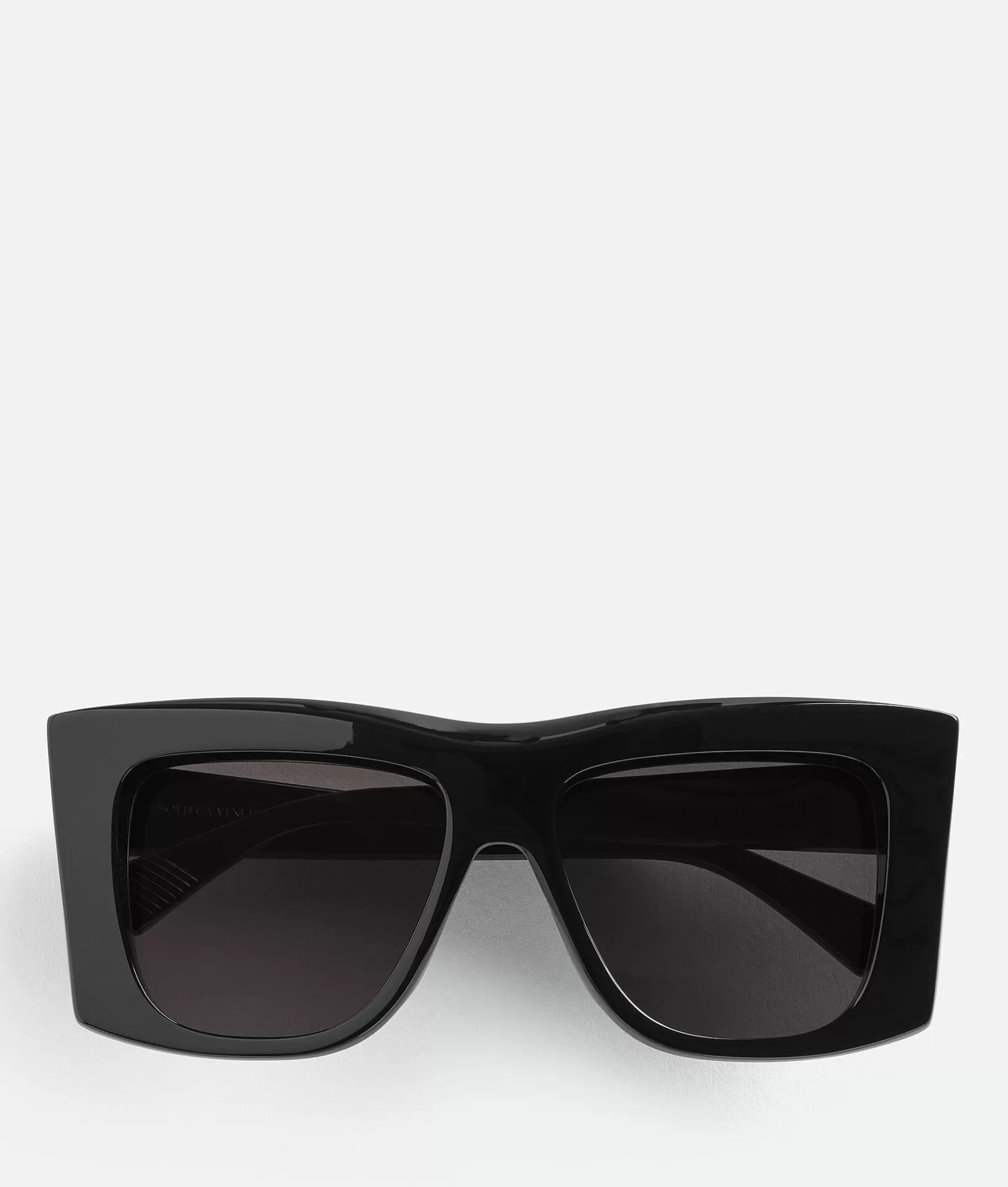 Sunglasses | Sunglasses>Bottega Veneta Visor Recycled Acetate Square Sunglasses Black / Grey