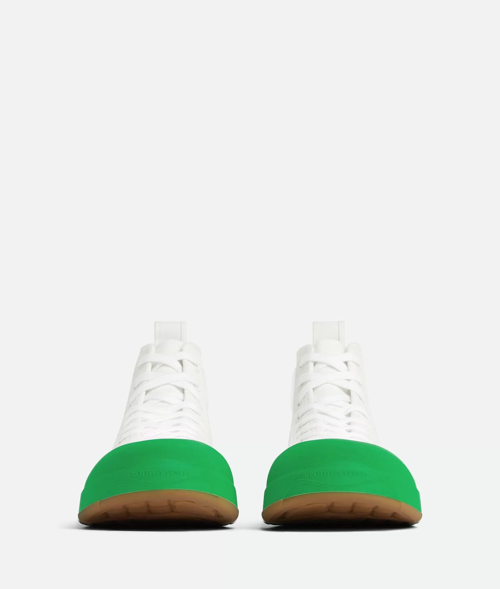 Sneakers>Bottega Veneta Vulcan Sneaker Optic white / Parakeet