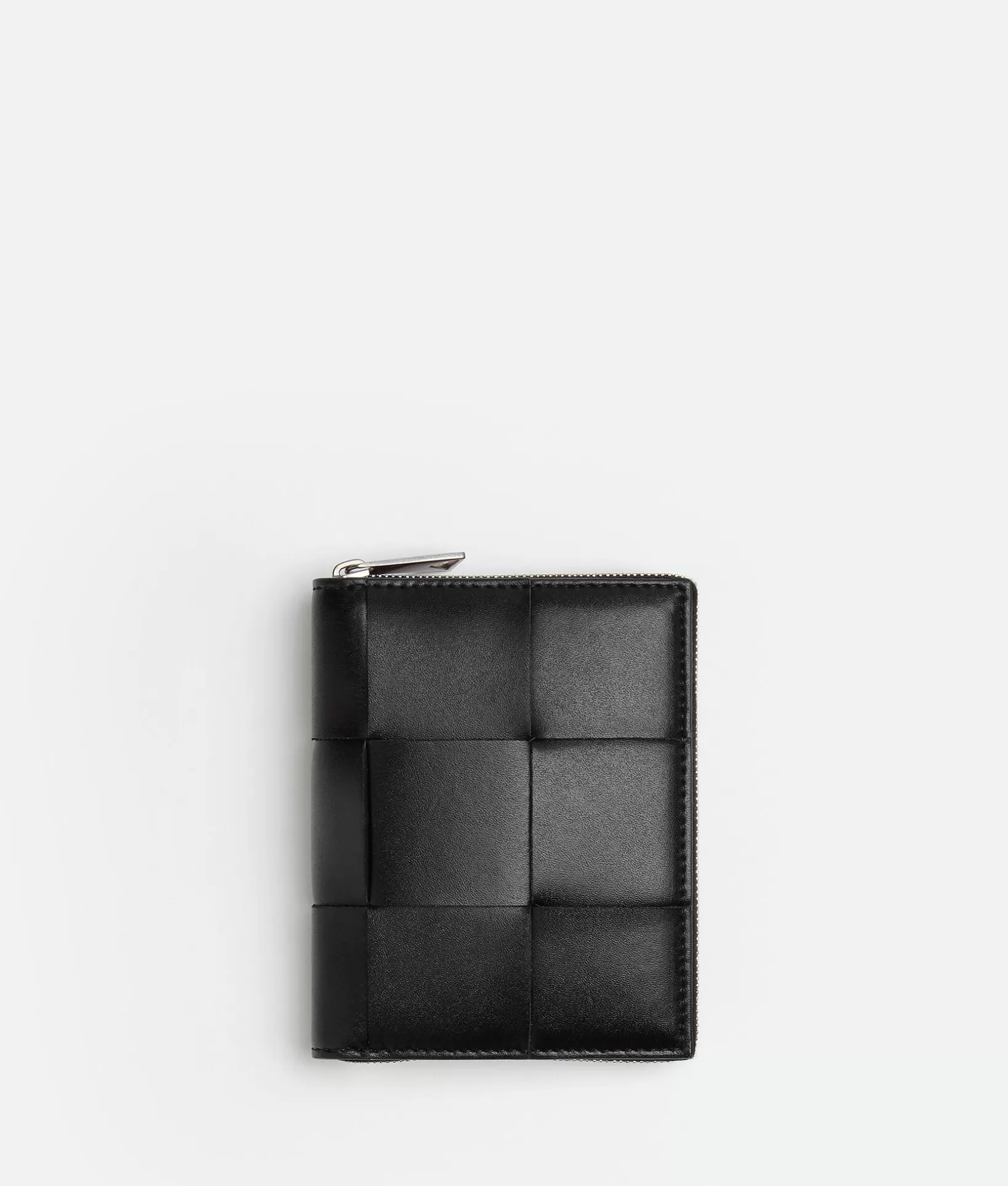 Small Wallets>Bottega Veneta Zip Around Wallet Black