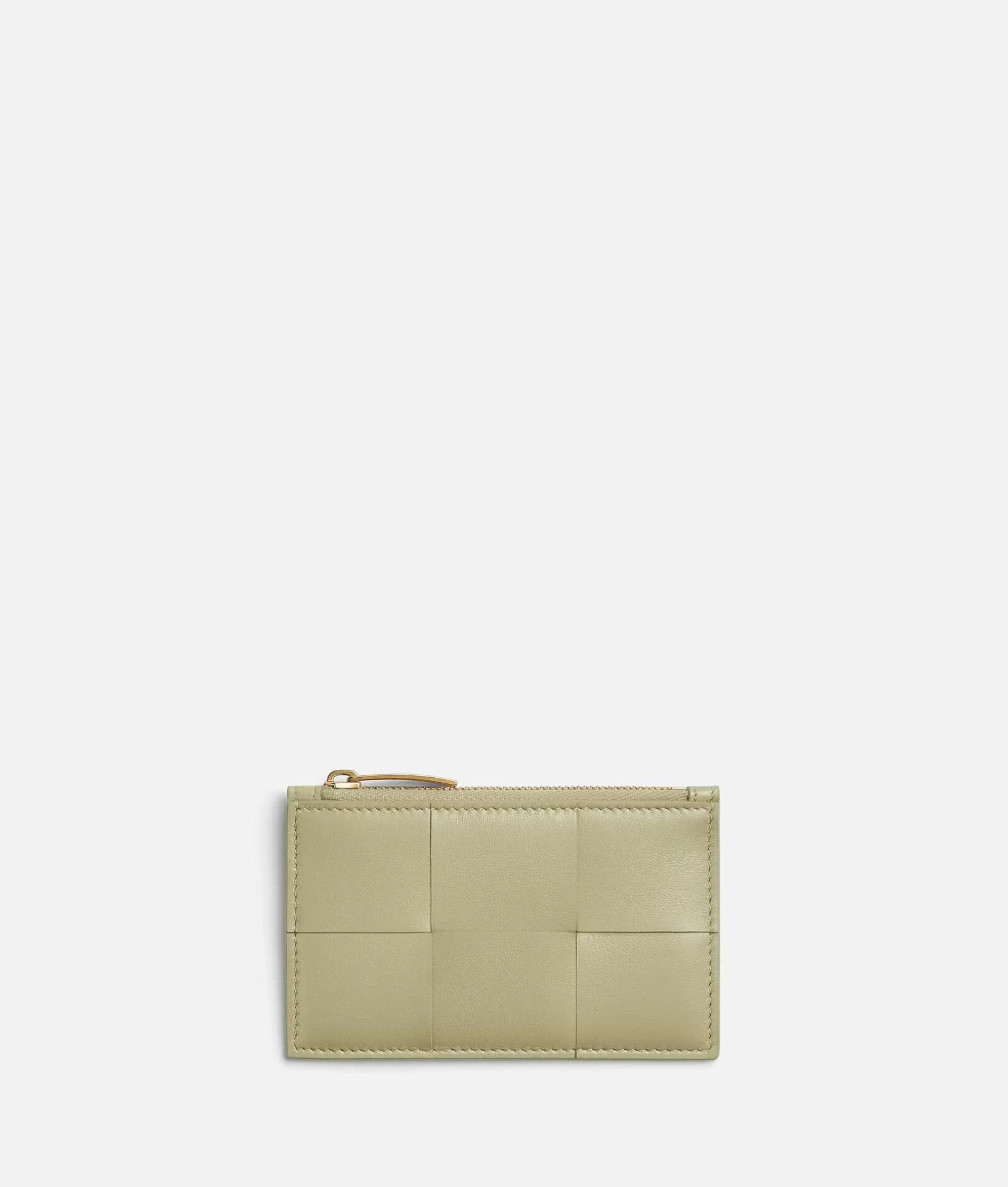 Card Cases>Bottega Veneta Zipped Card Case Travertine