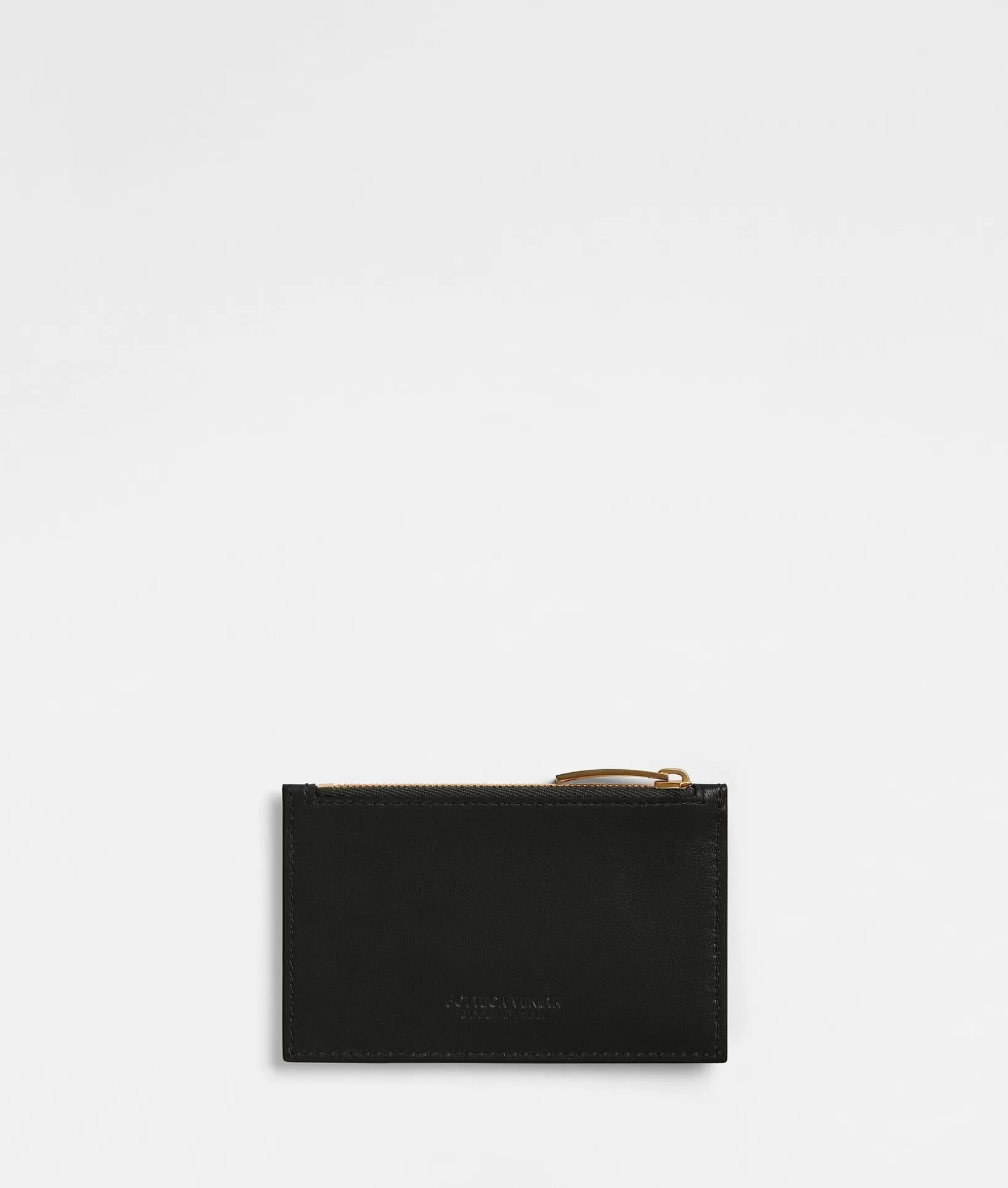 Card Cases>Bottega Veneta Zipped Card Case Black